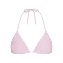 SWEATER KNITS CABLE KNIT TRIANGLE BRALETTE