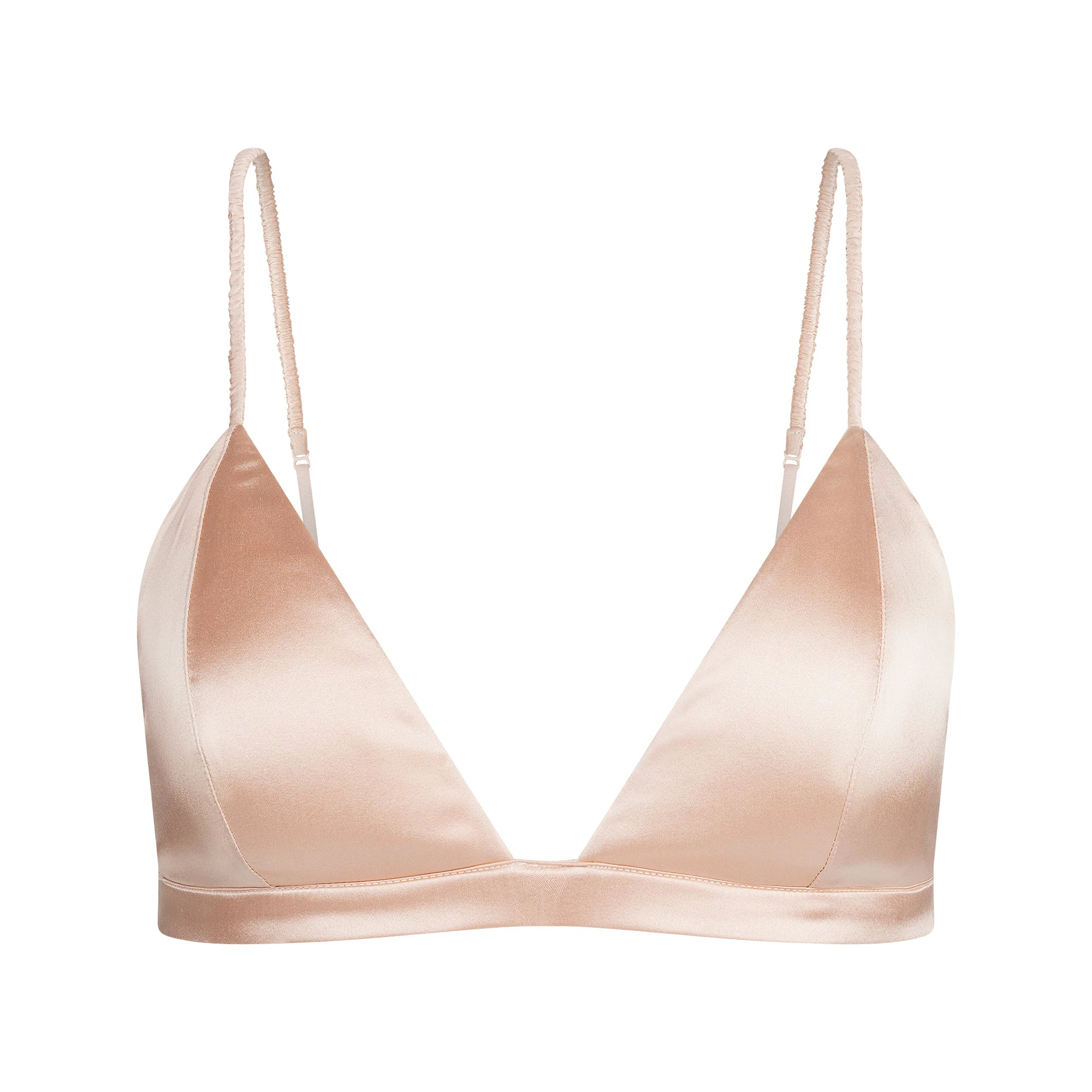 SILK TRIANGLE BRALETTE | VILLA FLAT ON A WHITE BACKGROUND | FLT