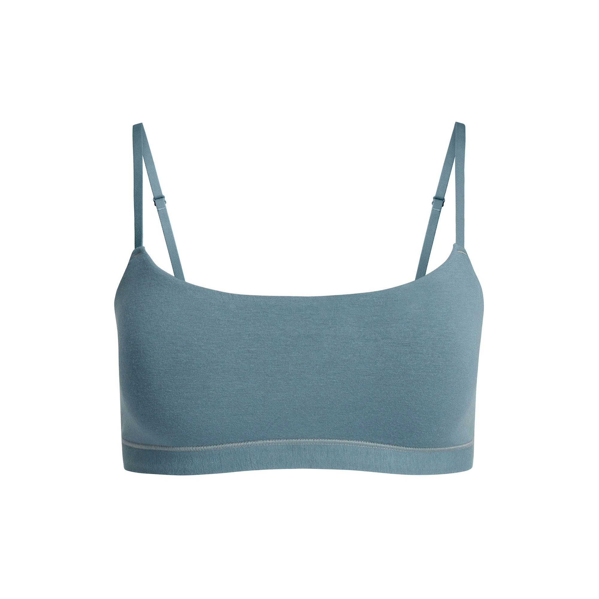 COTTON JERSEY SCOOP BRALETTE | KYANITE FLAT ON A WHITE BACKGROUND | FLT