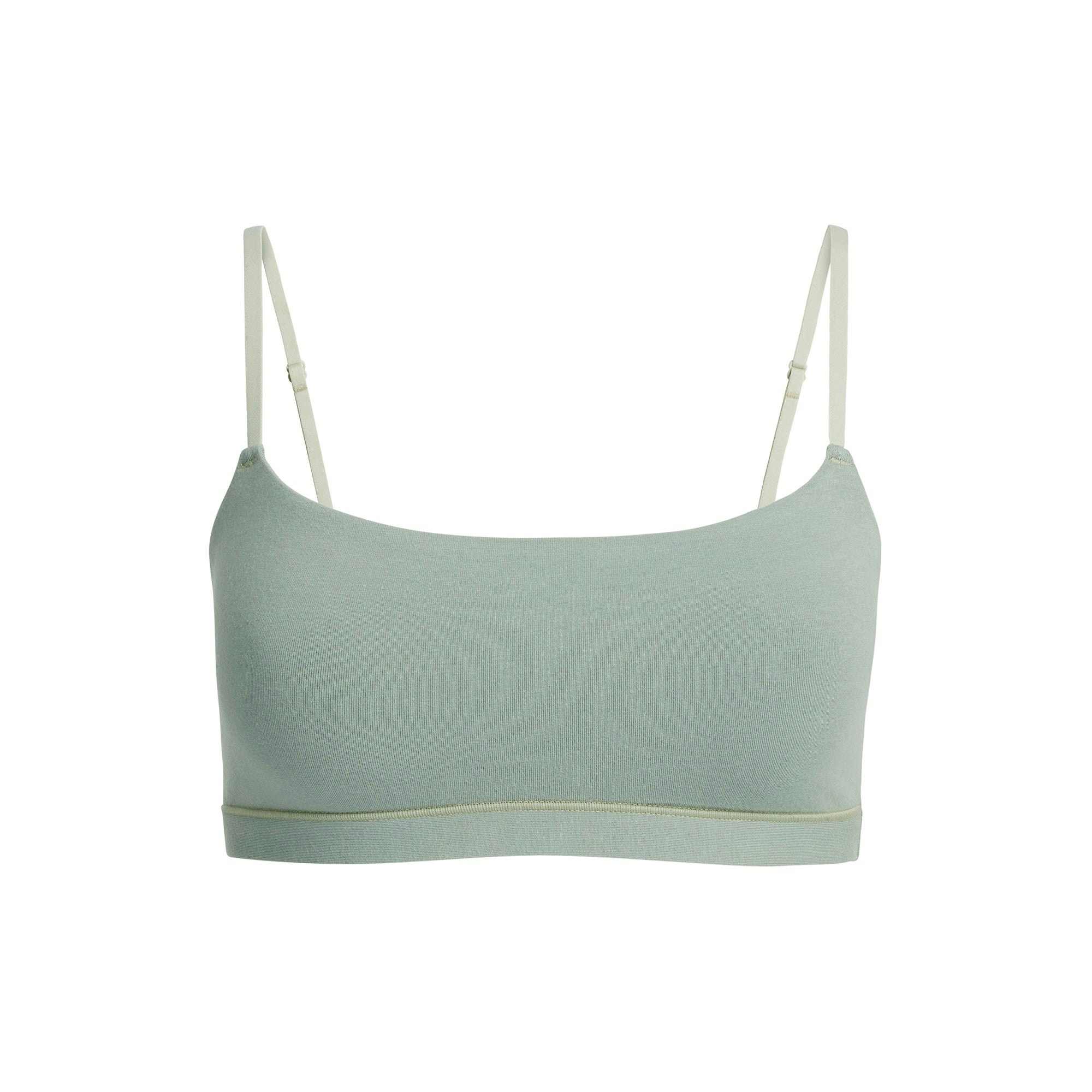 COTTON JERSEY SCOOP BRALETTE | MINERAL FLAT ON A WHITE BACKGROUND | FLT