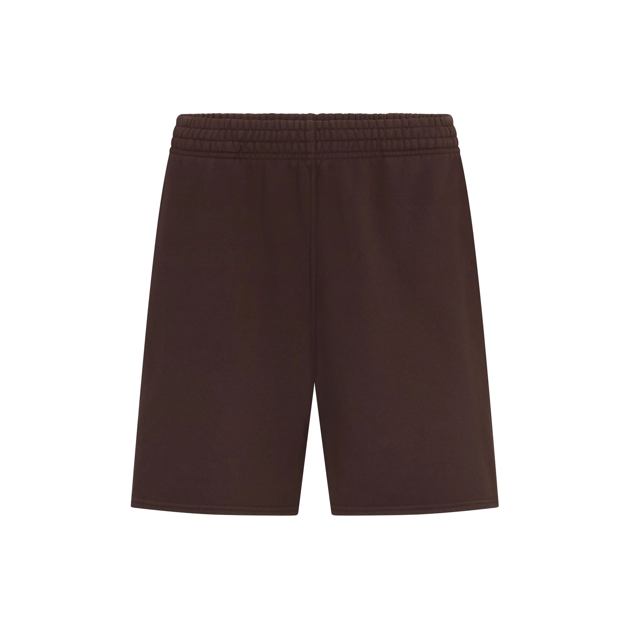 FRENCH TERRY LONG SHORT | ESPRESSO LAYS FLAT ON A WHITE BACKGROUND | FLT