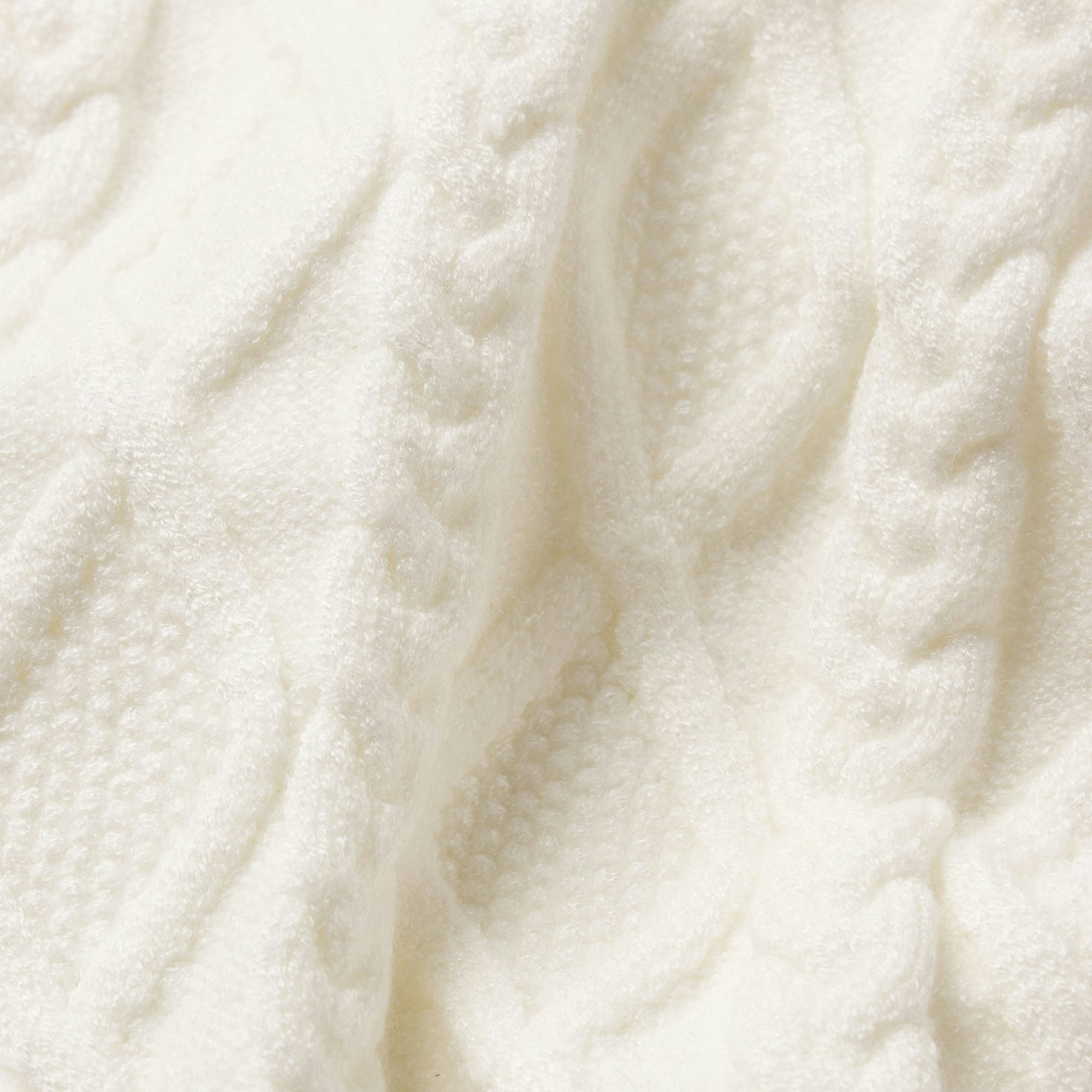SWEATER KNIT SHORT | IVORY ADDITIONAL FABRIC DETAILS
