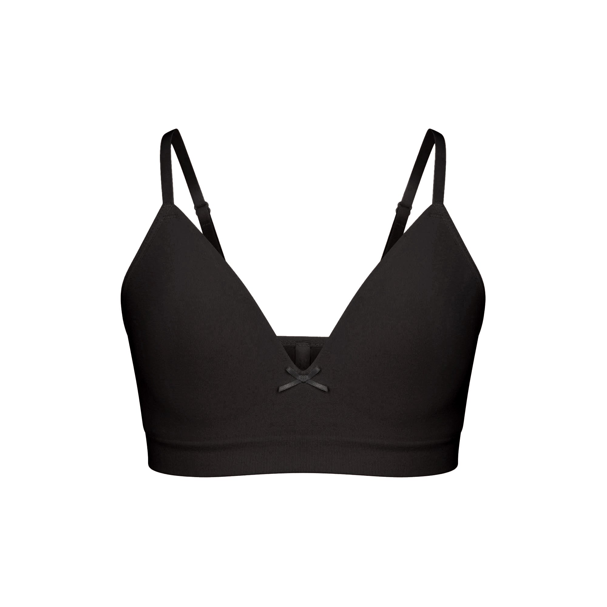 COTTON SEAMLESS JUNIORS TRAINING BRA 2-PACK | LIGHT HEATHER