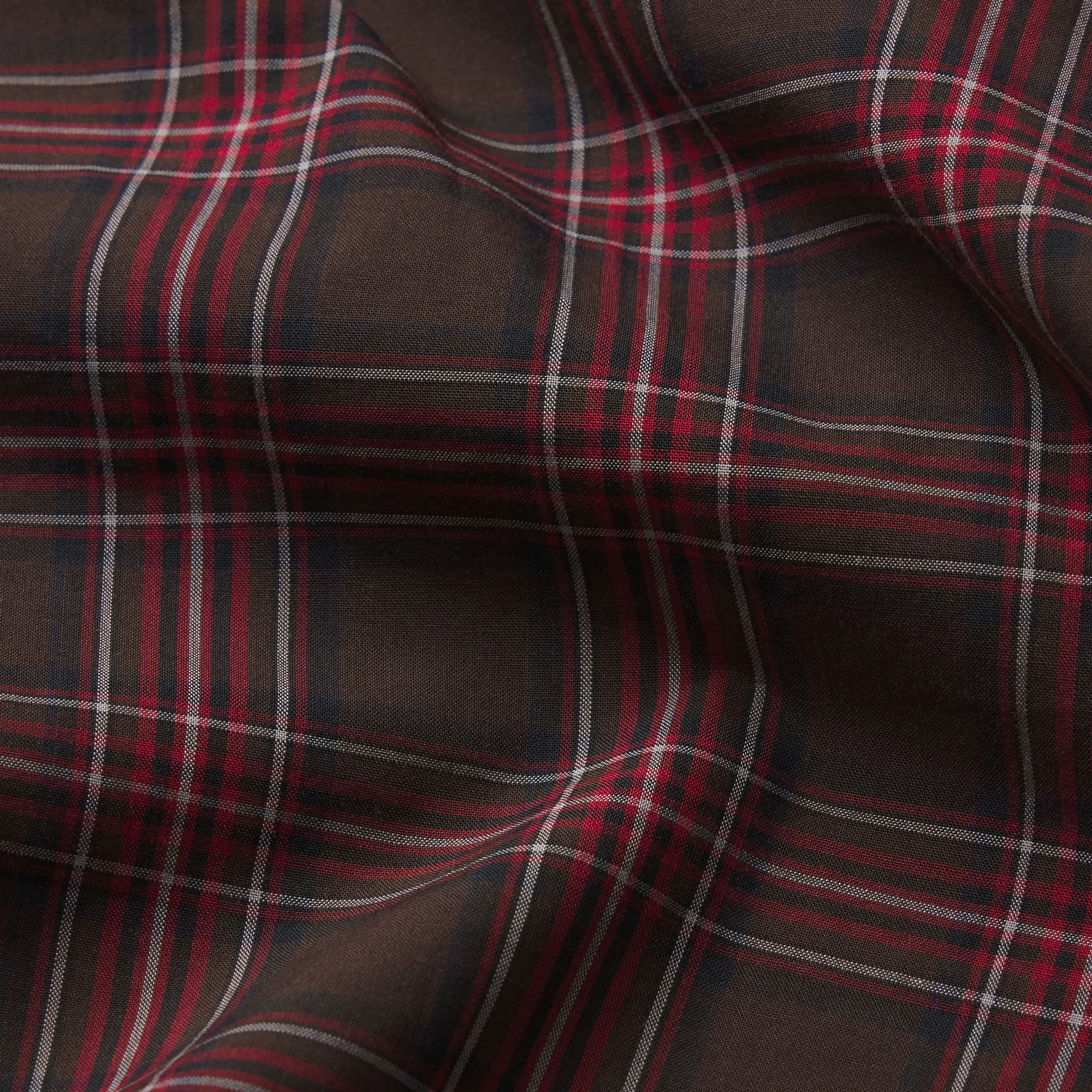 COTTON POPLIN MENS LOGO BAND BOXER | PHOENIX MERLOT MINI PLAID ADDITIONAL FABRIC DETAILS