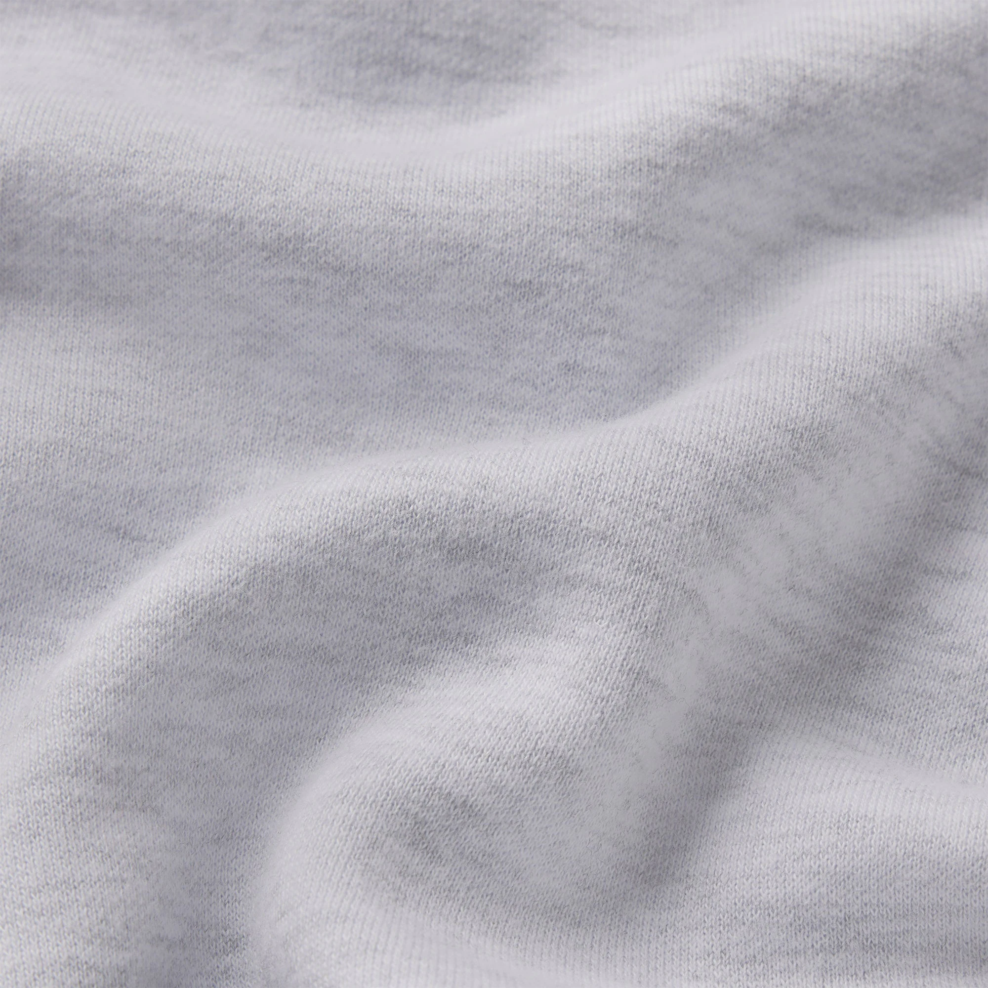 COTTON FLEECE LONG SHORT | LIGHT HEATHER GREY ADDITIONAL FABRIC DETAILS