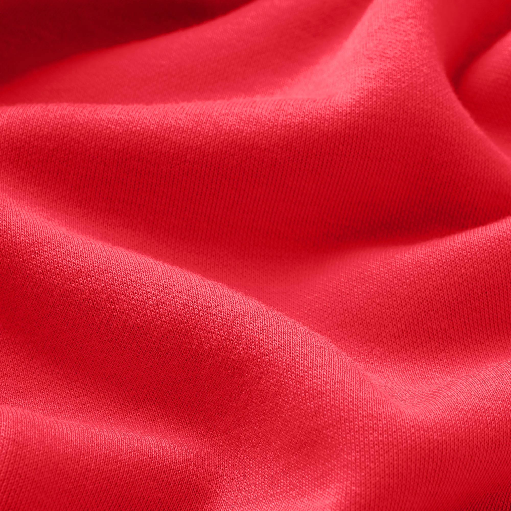 COTTON FLEECE SHRUNKEN CARDIGAN | WASHED RED ADDITIONAL FABRIC DETAILS