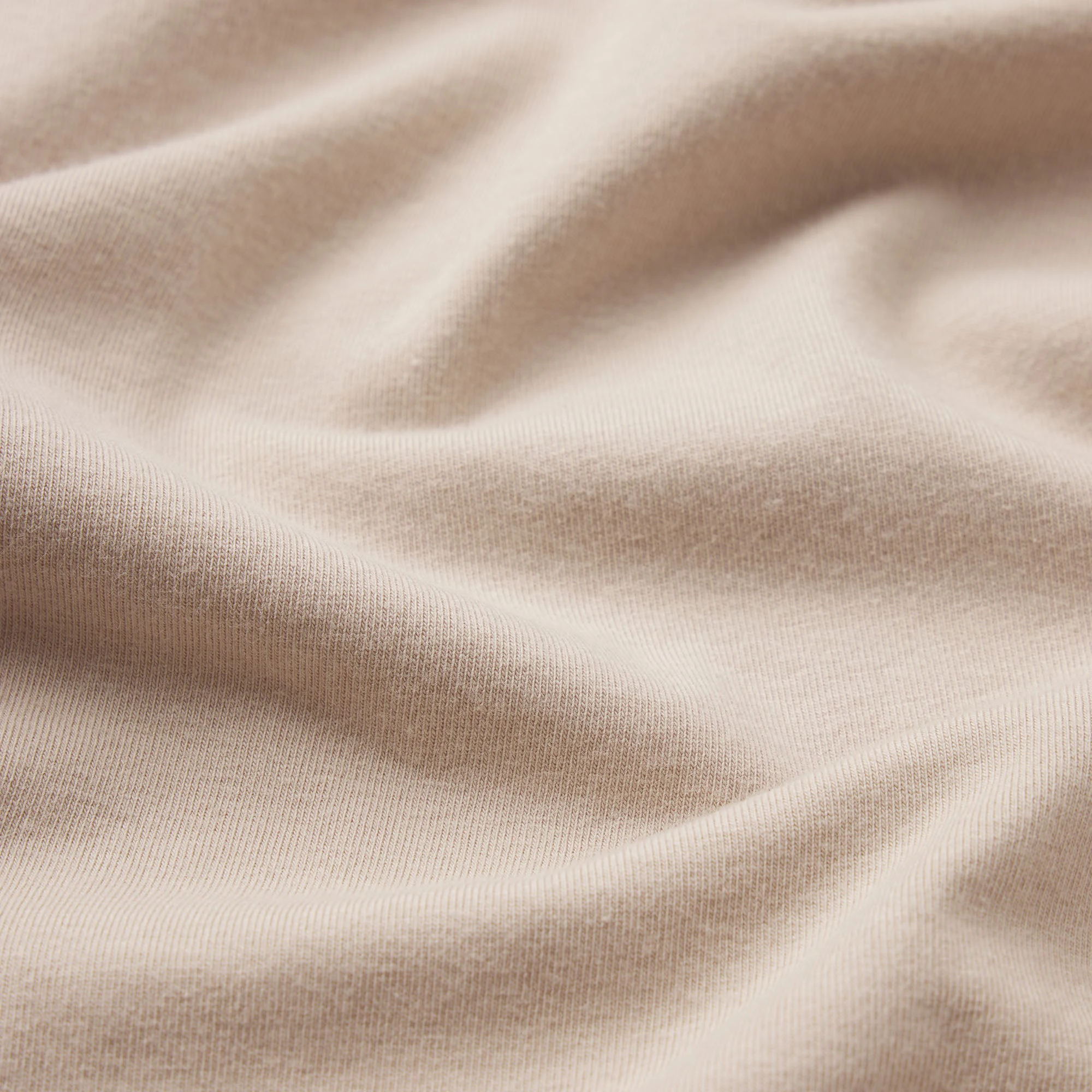 COTTON JERSEY T-SHIRT | STONE ADDITIONAL FABRIC DETAILS | @ about this fabric