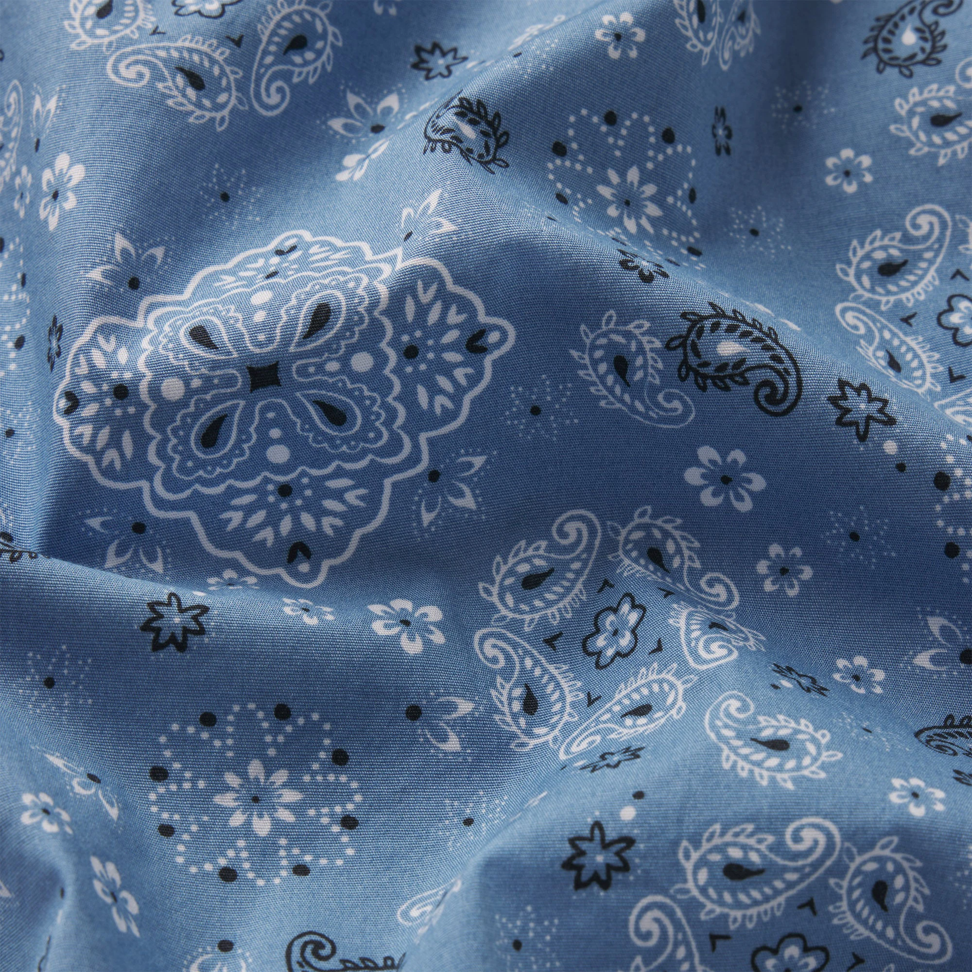 COTTON POPLIN SLEEP STRAIGHT LEG PANT | ARCTIC BANDANA ADDITIONAL FABRIC DETAILS