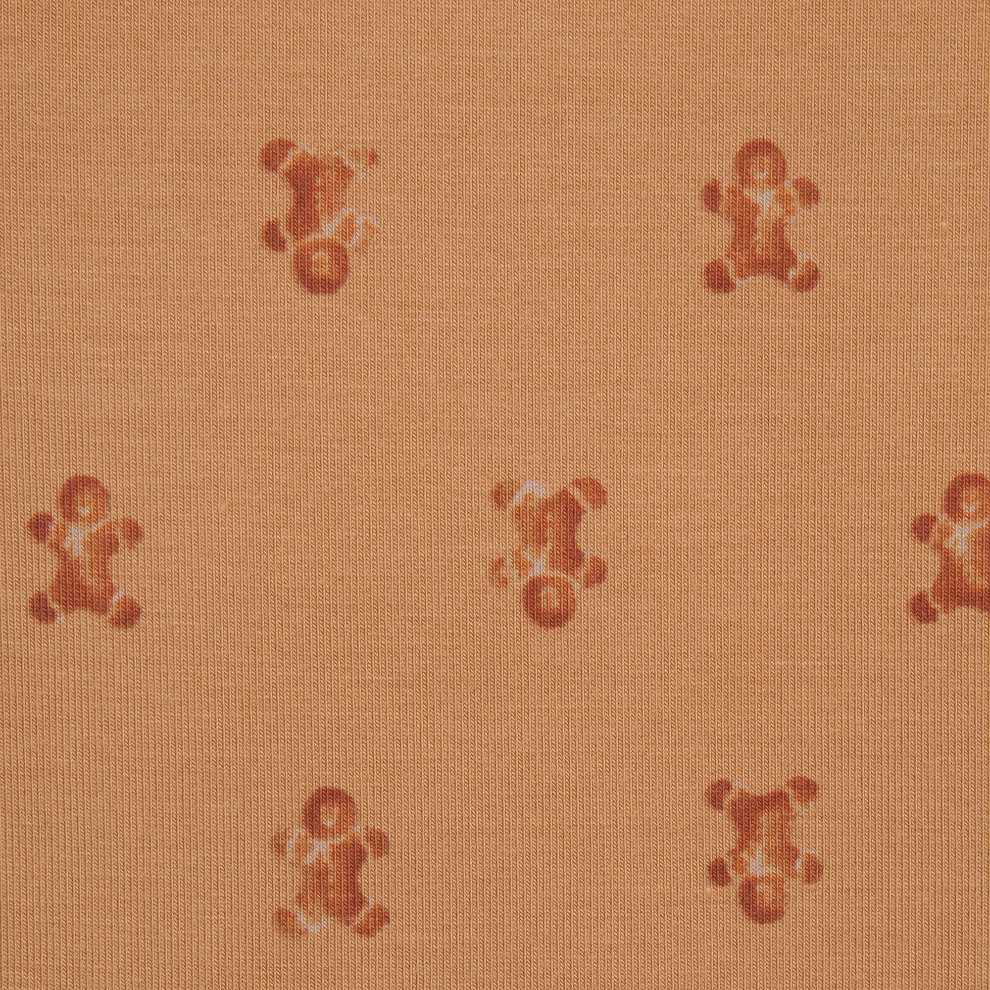 SKIMS SLEEP KIDS SLEEP SET | CARAMEL GINGERBREAD PRINT ADDITIONAL FABRIC DETAILS