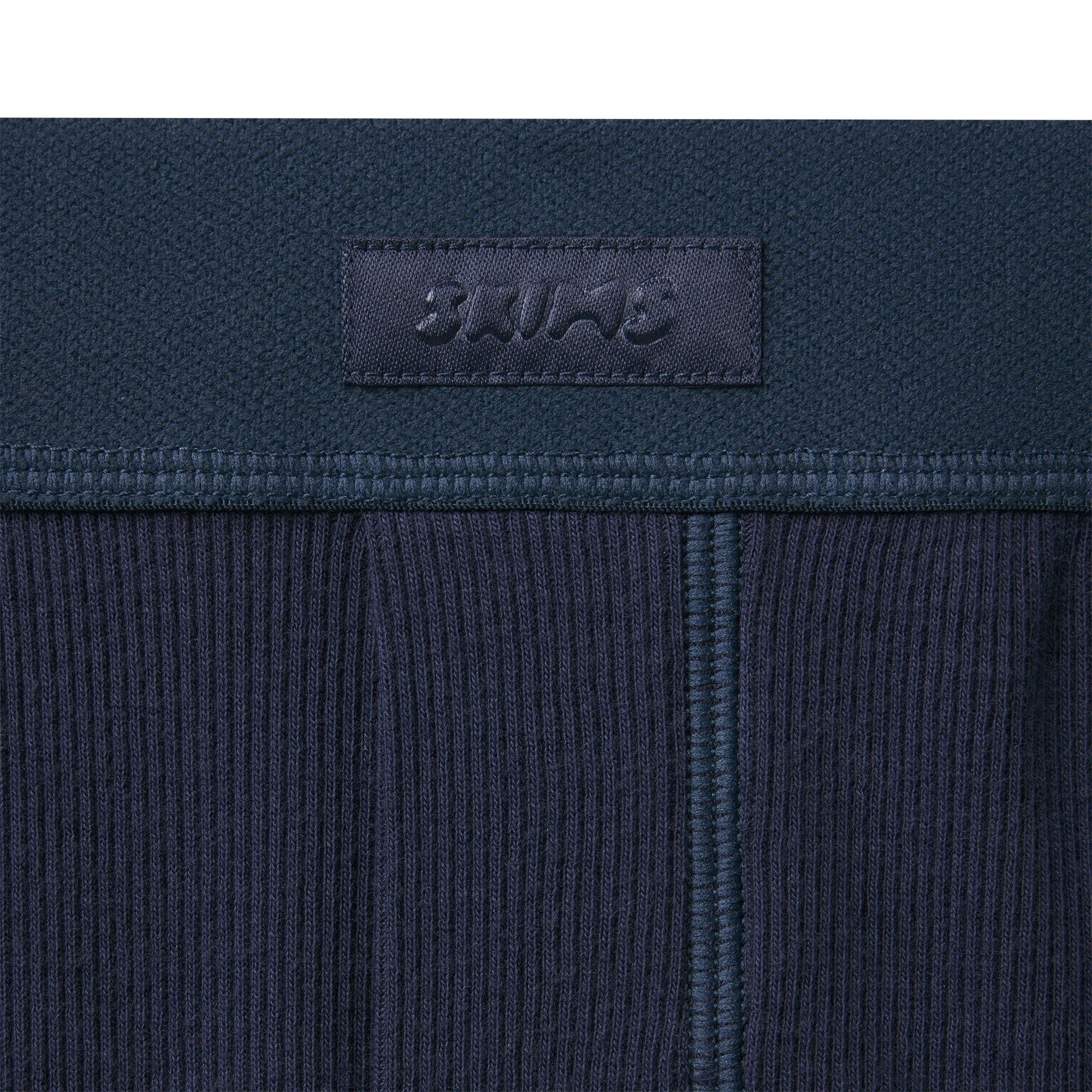 COTTON RIB LOOSE BOXER | NAVY ADDITIONAL FABRIC DETAILS
