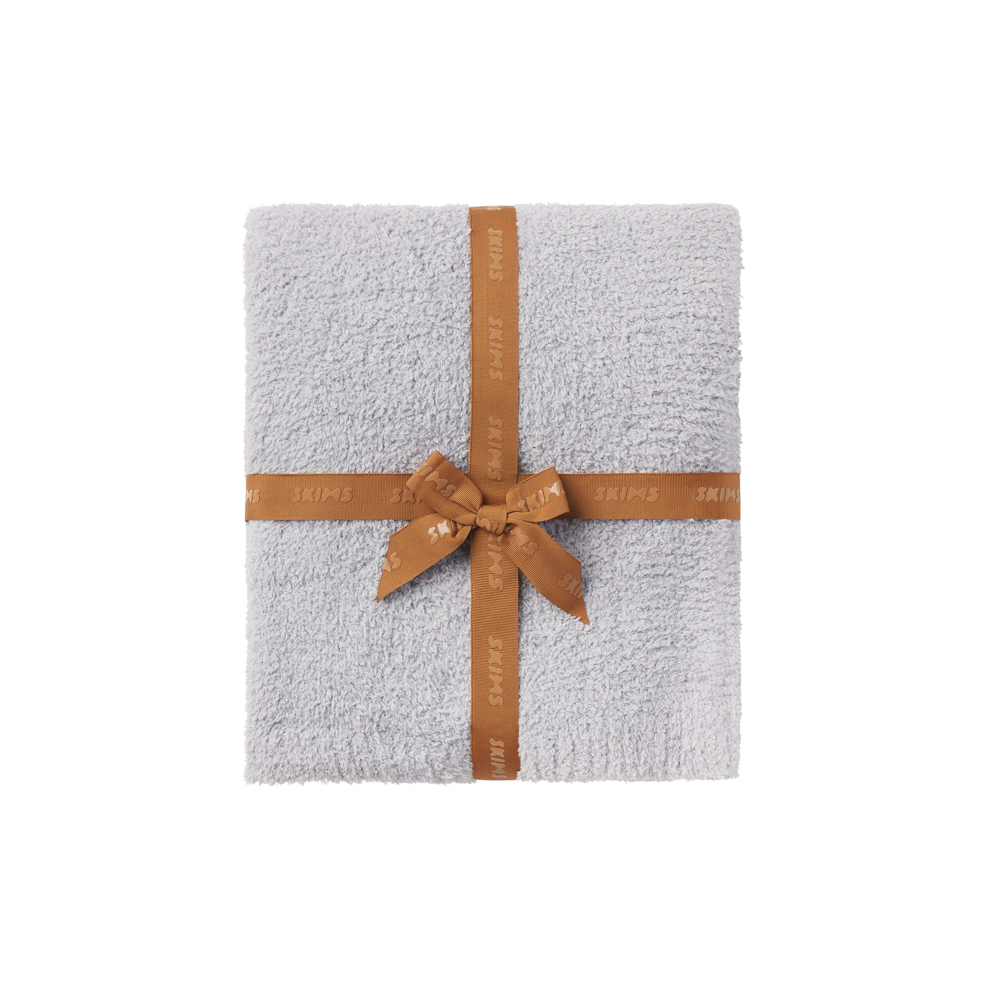 COZY KNIT BLANKET | ZEN BLUE FLAT ON A WHITE BACKGROUND | FLT @ | FOCUS: 0.0, 1.0, 0.9