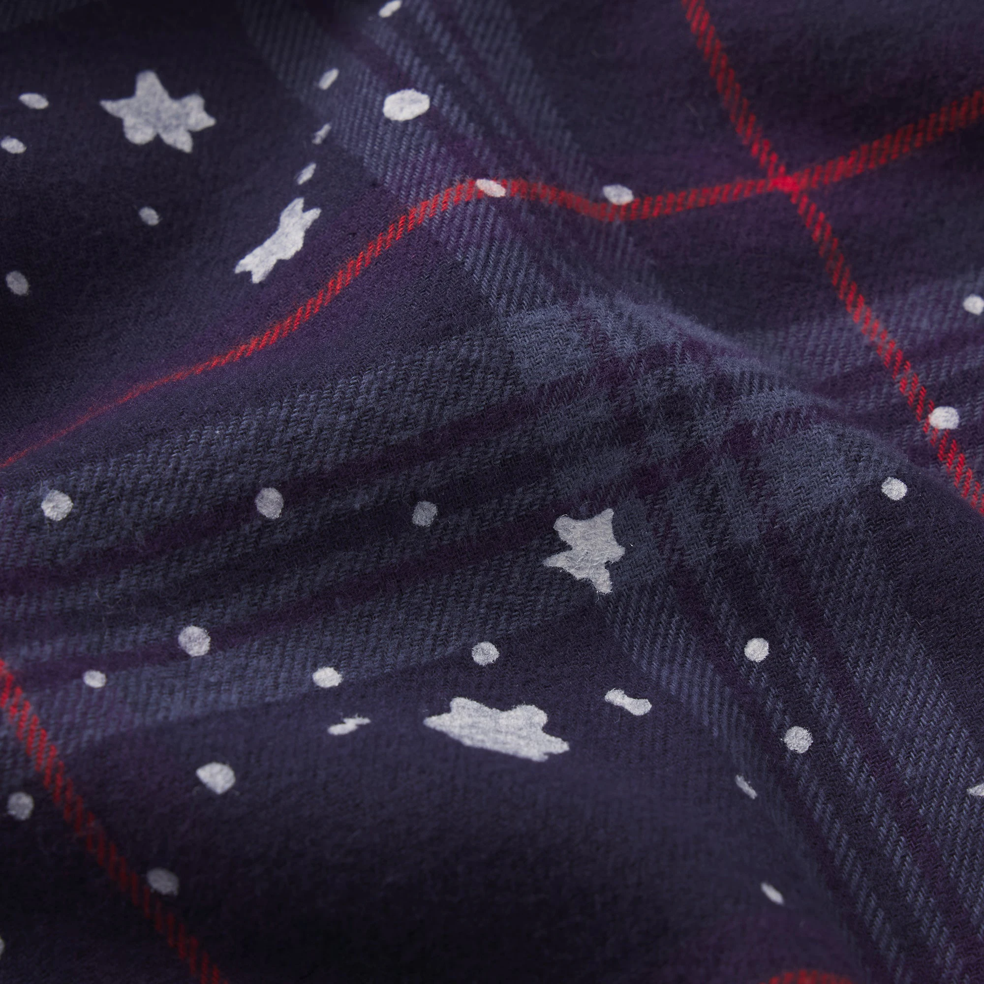 CACTUS PLANT FLEA MARKET X SKIMS SKIMS SLEEP FLANNEL PANT SET | SANTAS FAVORITE BRICK PRINT ADDITIONAL FABRIC DETAILS