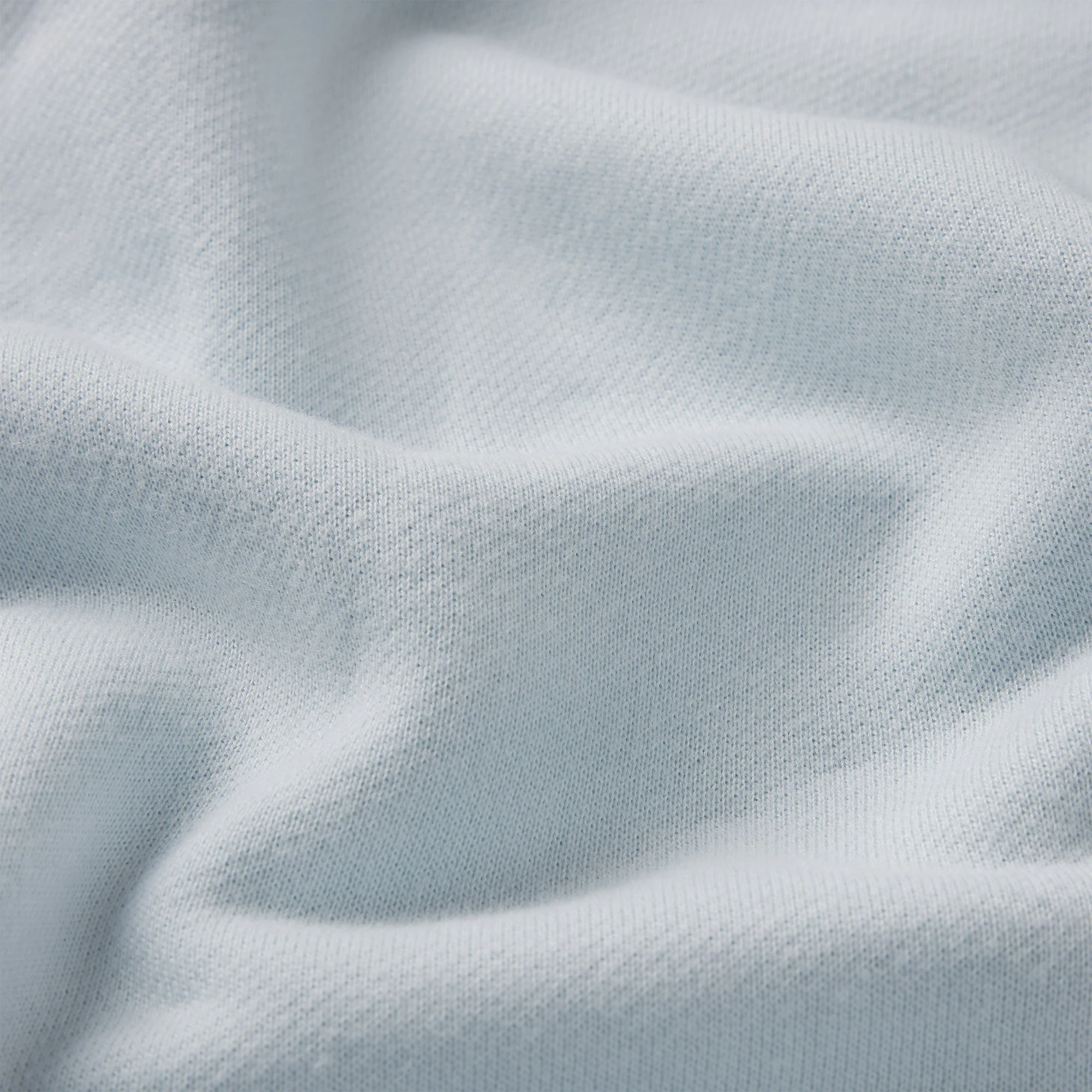 DRAPEY FRENCH TERRY MINI SKIRT | POWDER BLUE ADDITIONAL FABRIC DETAILS