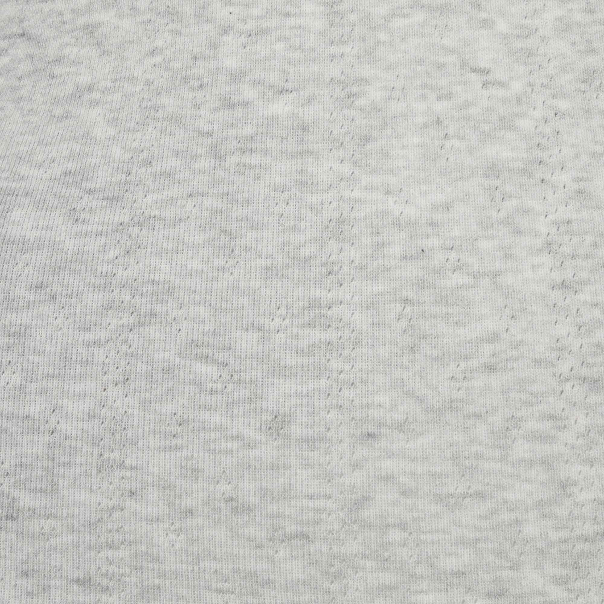 DROP NEEDLE POINTELLE BABY TEE | LIGHT HEATHER GREY ADDITIONAL FABRIC DETAILS