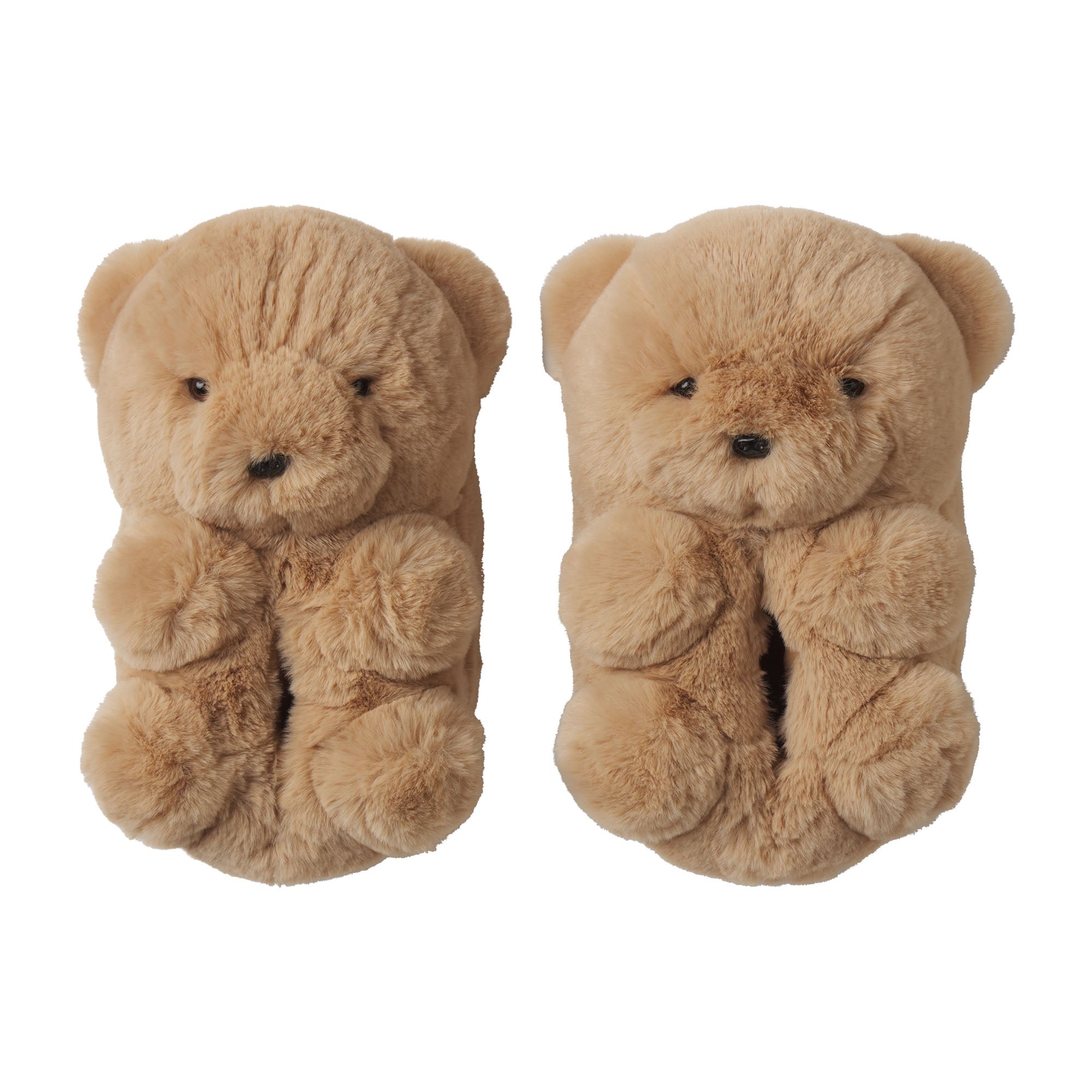 FURRY TEDDY BEAR SLIPPER