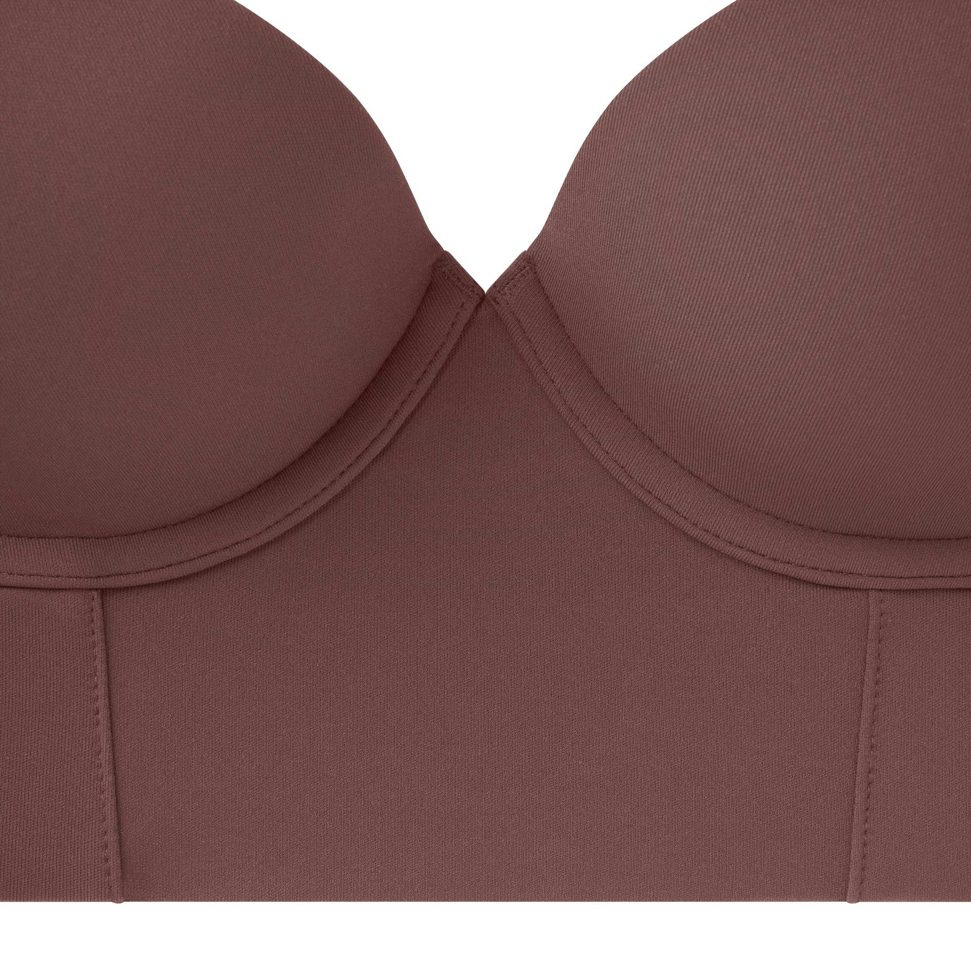 FITS EVERYBODY LOW BACK LONGLINE BRA | COCOA ADDITIONAL FABRIC DETAILS