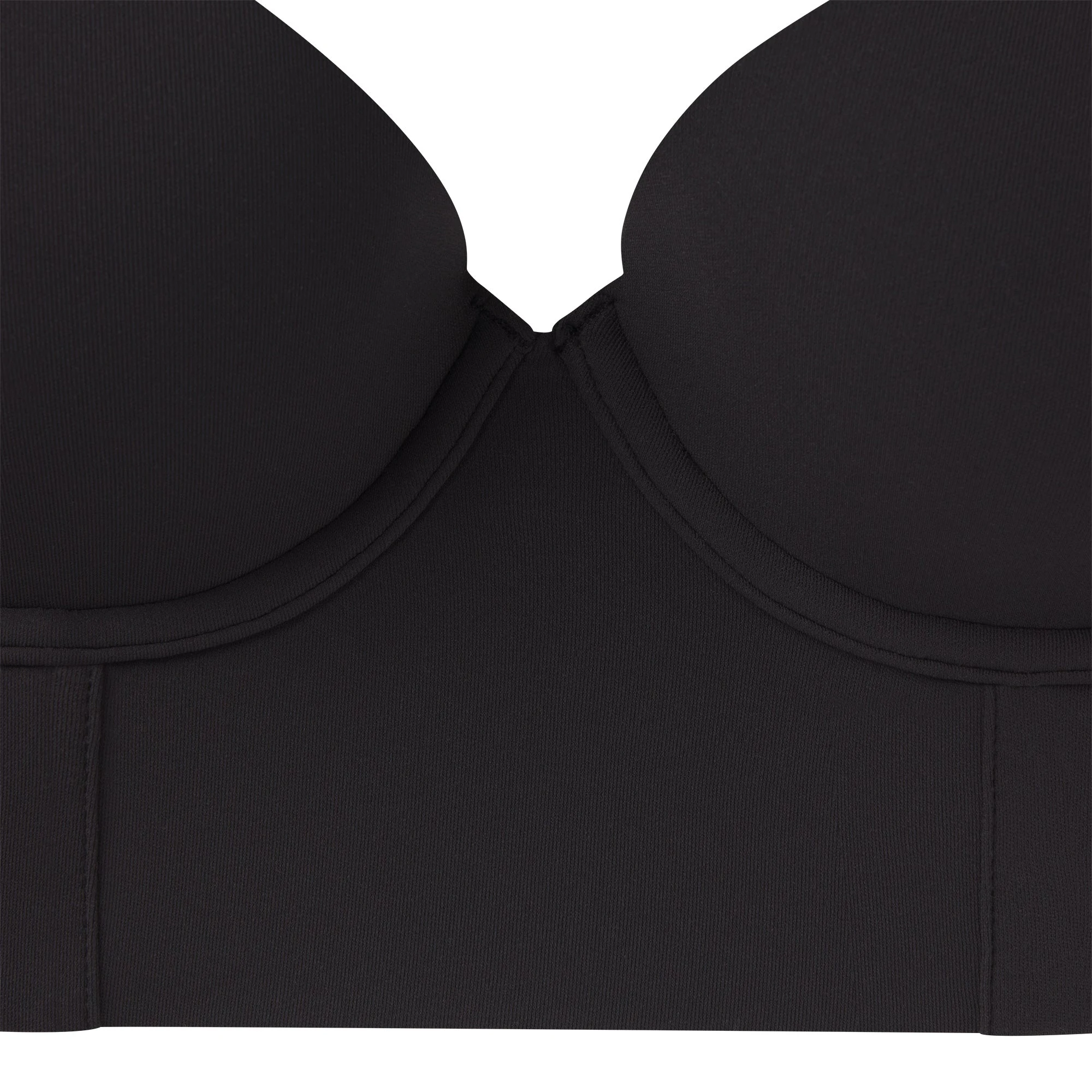 skims bra for backless dress SKIMS Low Back Longline Bra | Onyx | Black | Fits Everybody | 40G