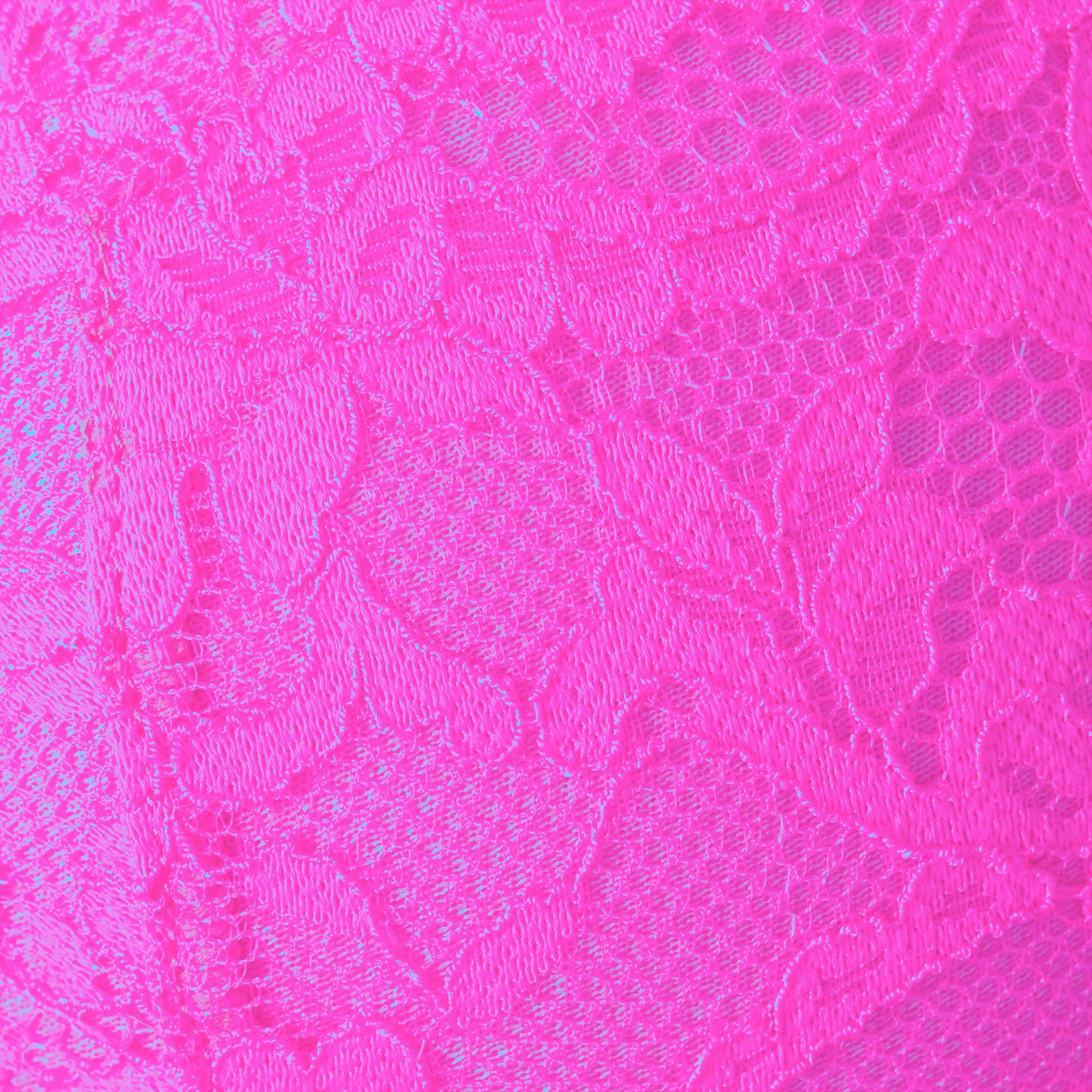 FITS EVERYBODY LACE T-SHIRT BRA | NEON PINK ADDITIONAL FABRIC DETAILS | about this fabric