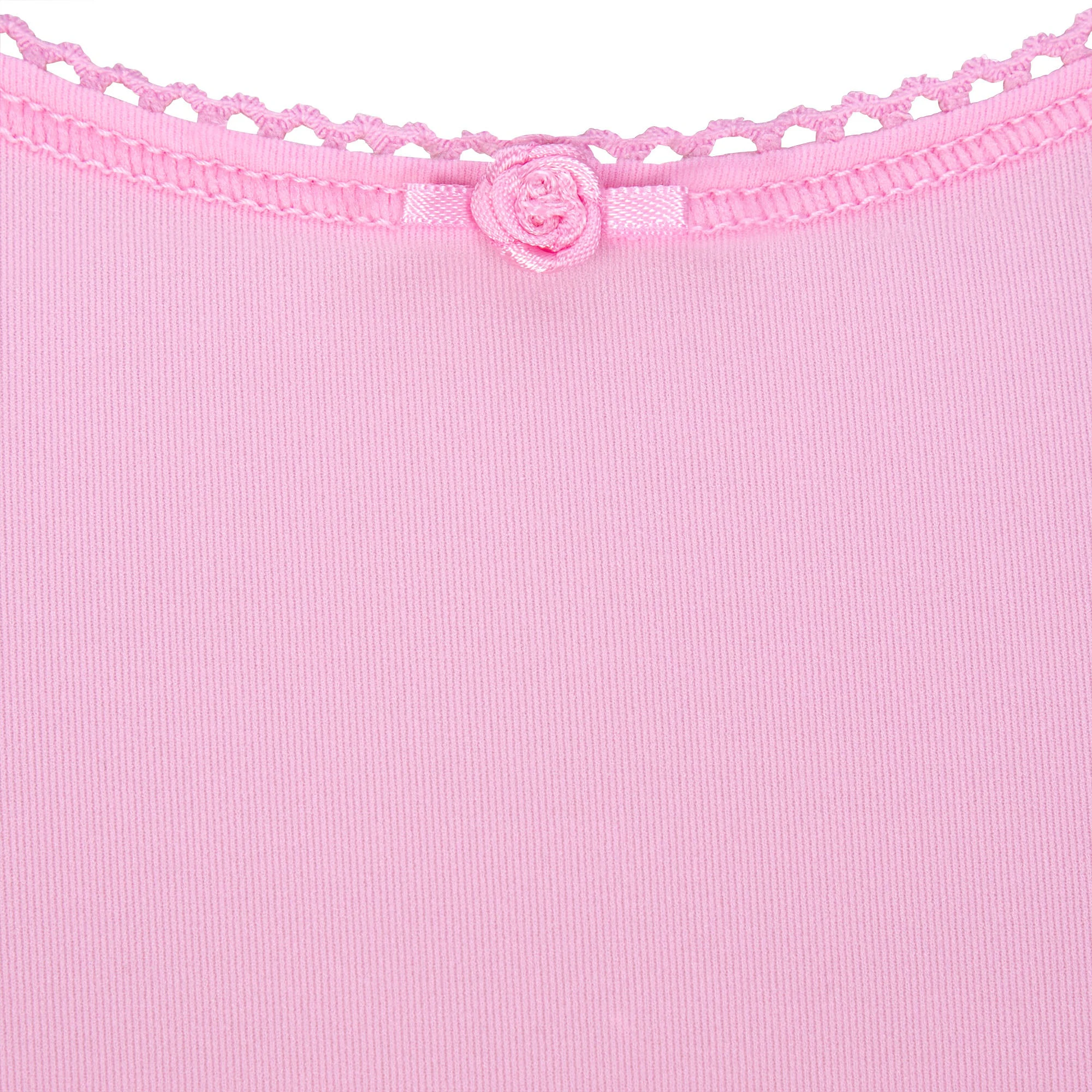 FITS EVERYBODY PICOT TRIM SUPER CROPPED T-SHIRT | BUBBLE GUM ADDITIONAL FABRIC DETAILS | about this fabric