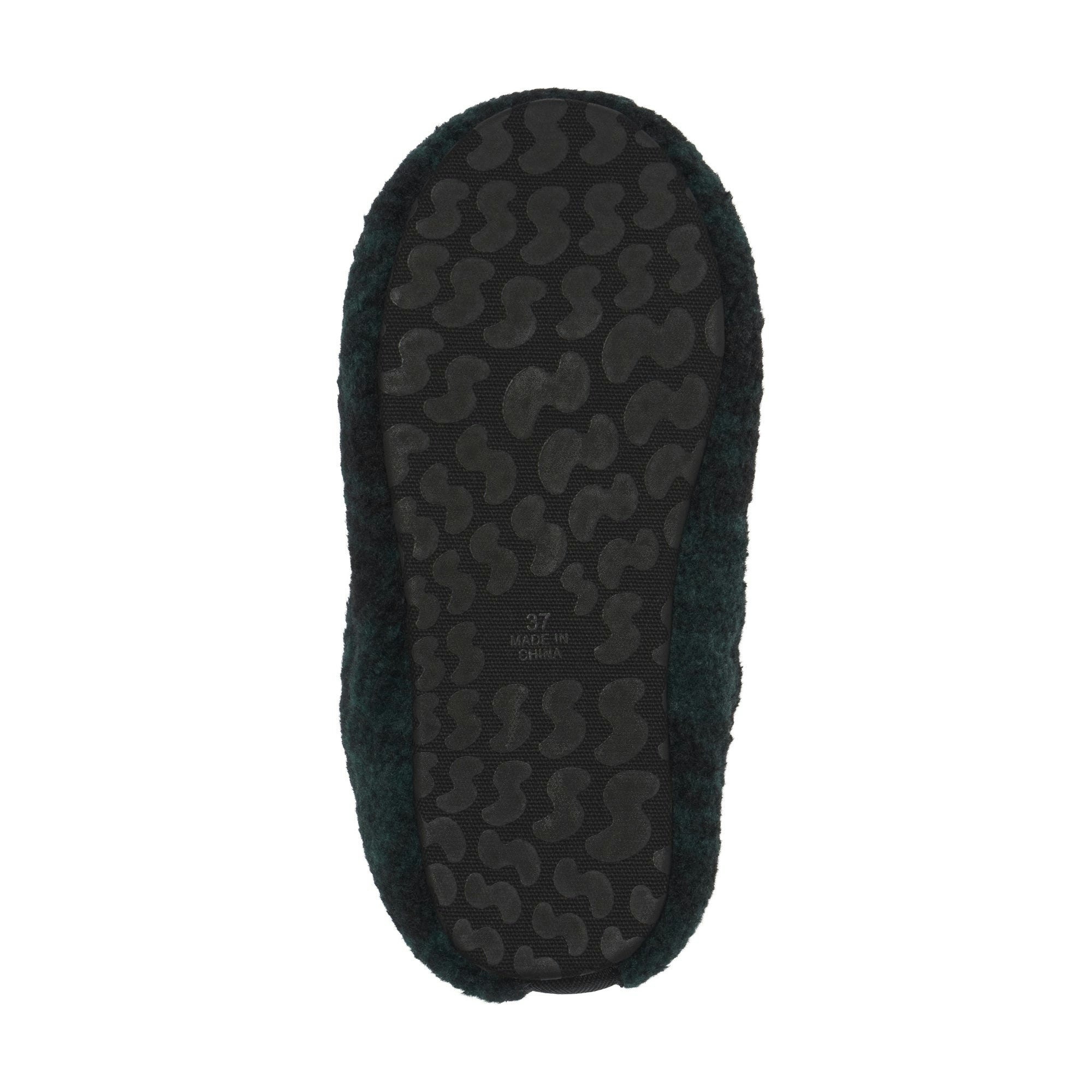 FLEECE SLEEP UNISEX SLIPPER | CYPRESS PLAID  ADDITIONAL FABRIC DETAILS