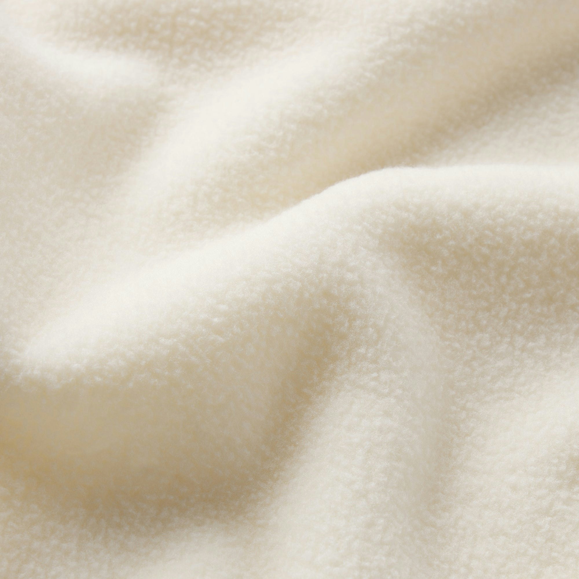 OUTDOOR FLEECE CROPPED 3/4 SLEEVE JACKET | ECRU ADDITIONAL FABRIC DETAILS