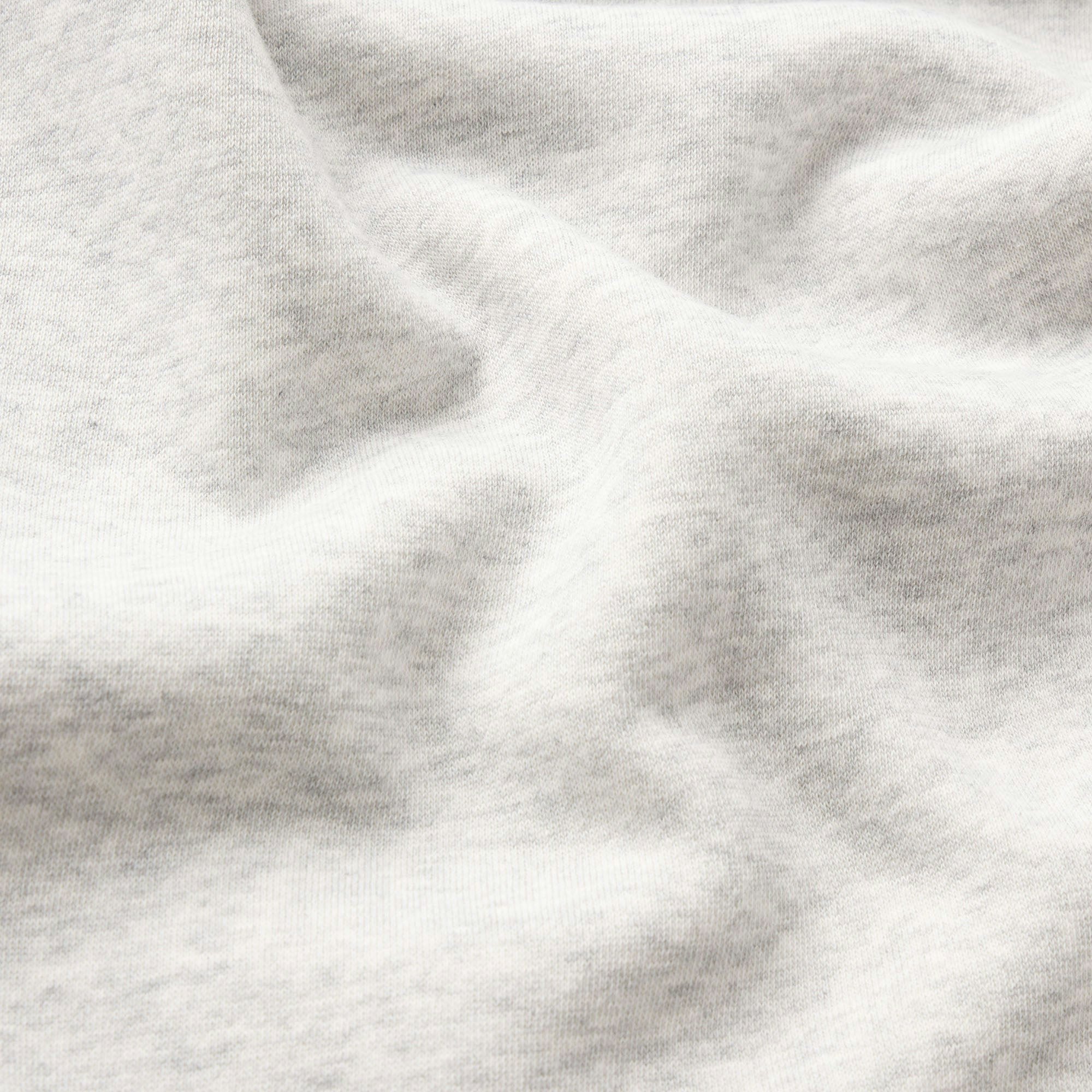 FLEECE LOUNGE MENS TAPERED JOGGER | LIGHT HEATHER GREY ADDITIONAL FABRIC DETAILS