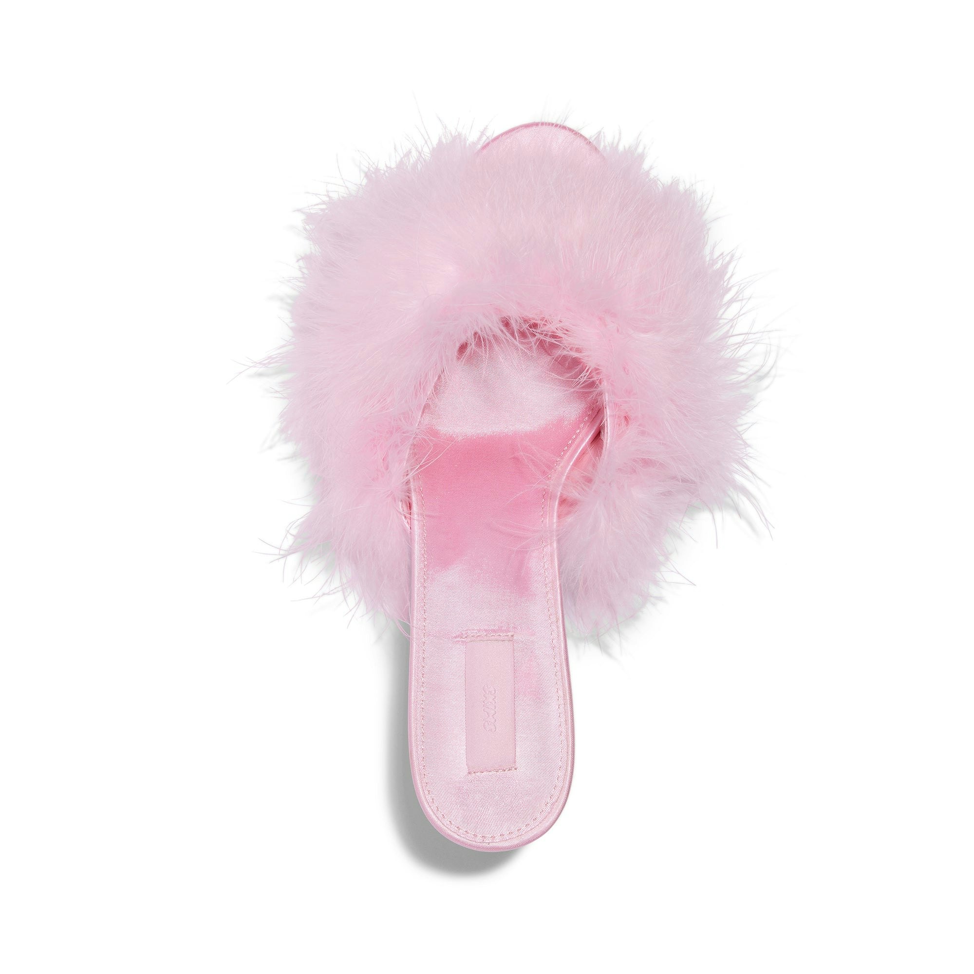 FEATHER KITTEN HEEL | CHERRY BLOSSOM FLAT ON A WHITE BACKGROUND | FLT