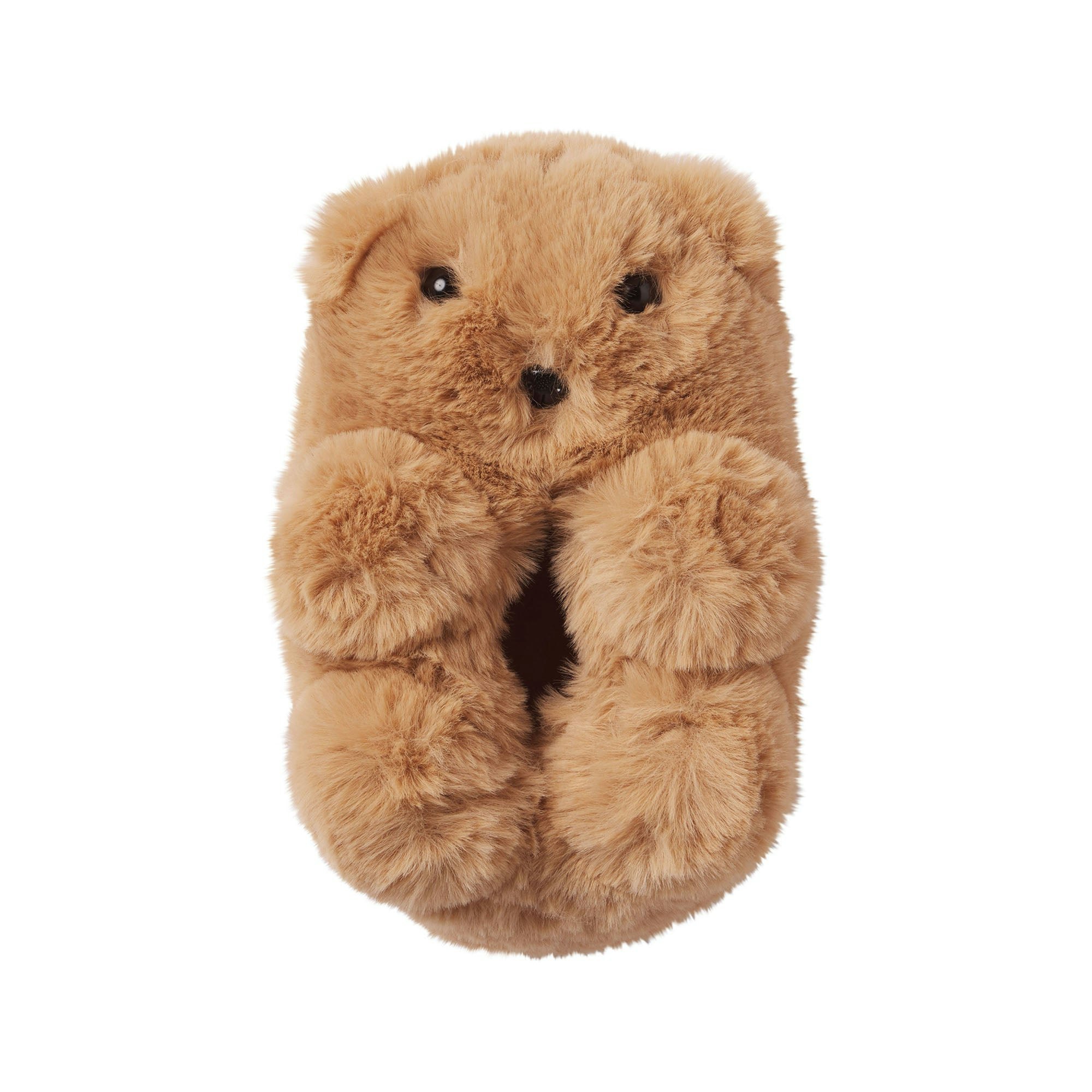 TEDDY BEAR SLIPPER LIGHT BROWN 35 - Main Image