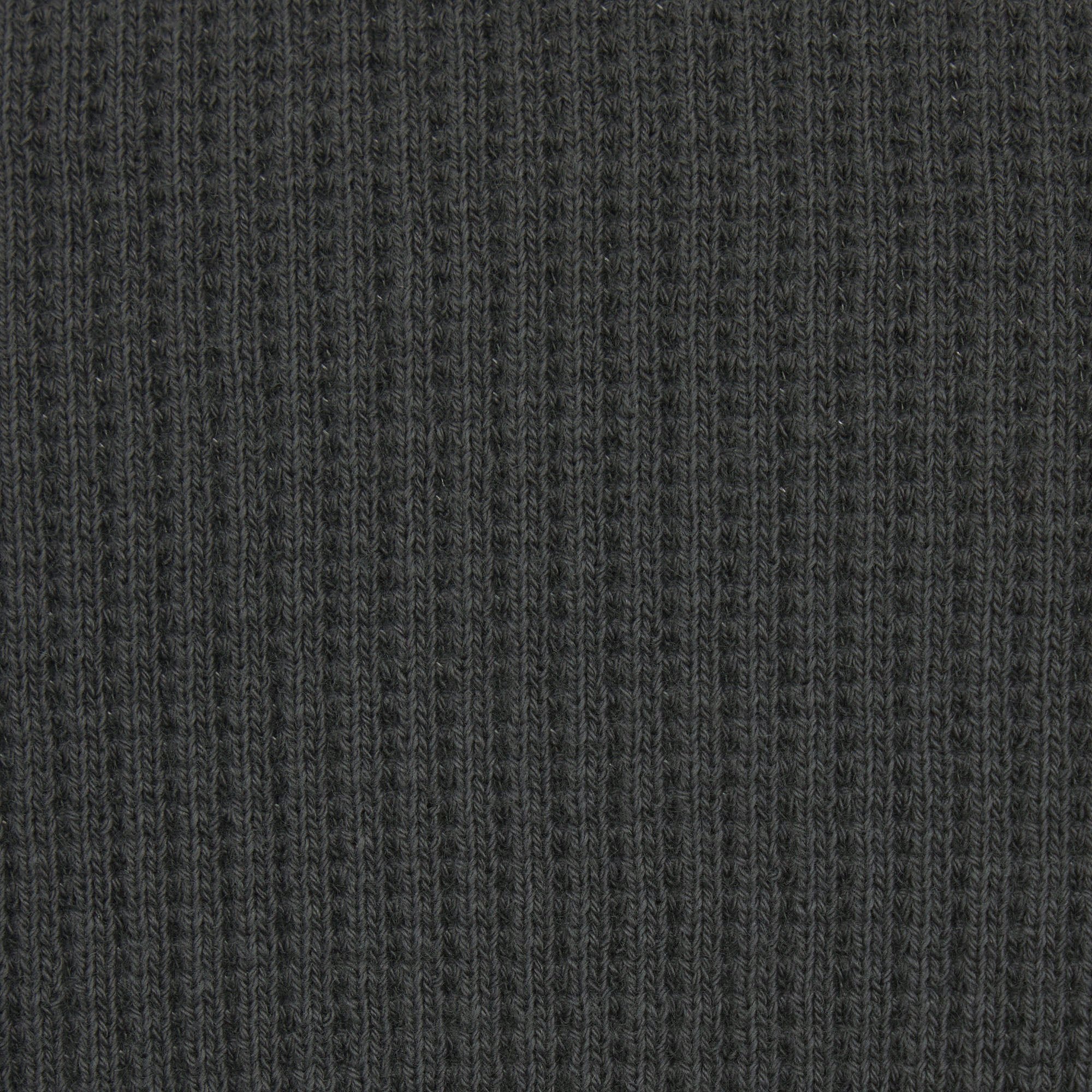 HEAVY WAFFLE LONG SLEEVE HENLEY | ASH ADDITIONAL FABRIC DETAILS