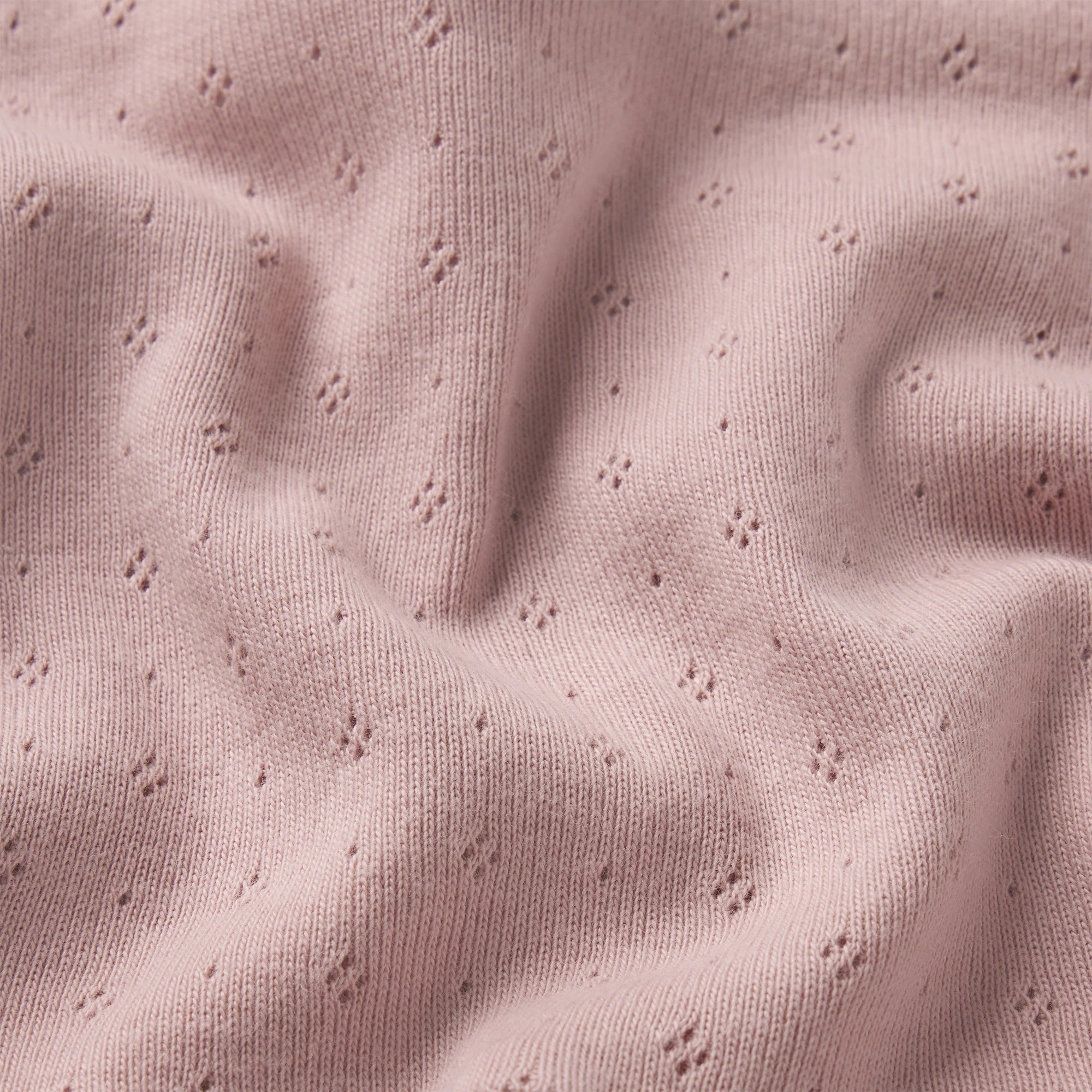 HEAVY POINTELLE BOATNECK TEE | MORGANITE ADDITIONAL FABRIC DETAILS