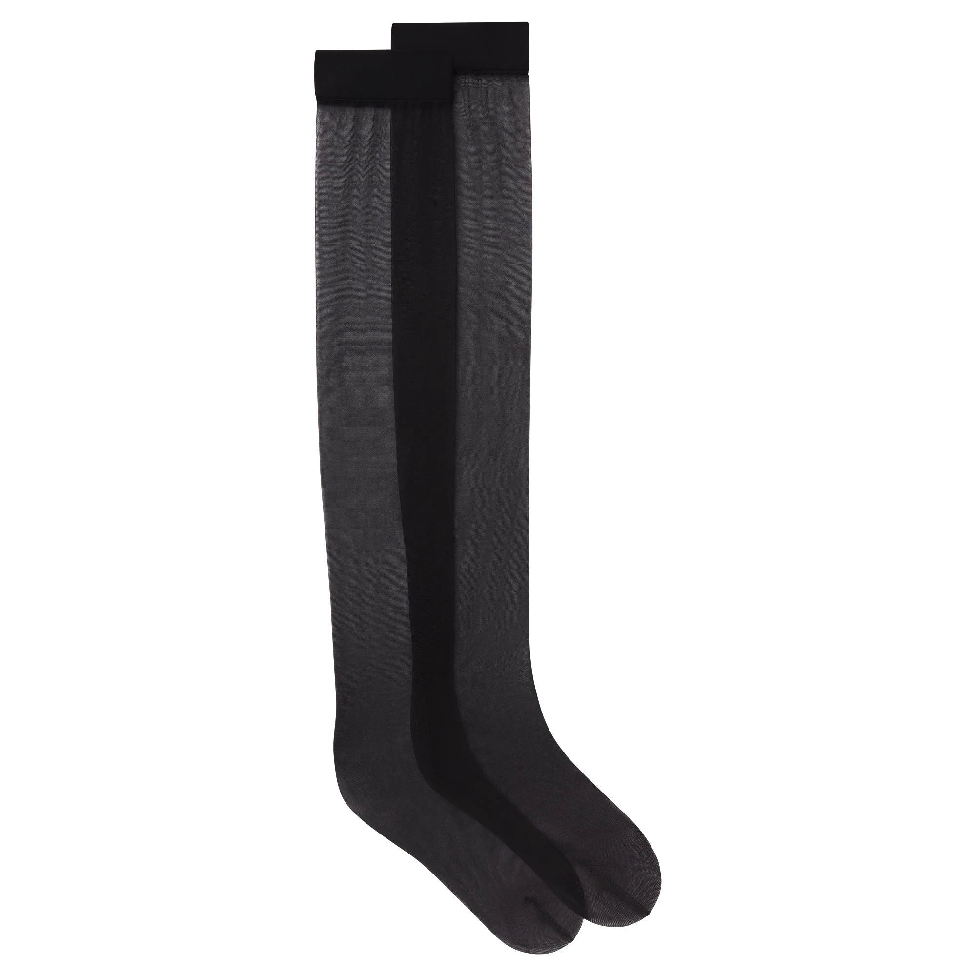 HOSIERY KNEE HIGH SOCK | ONYX FLAT ON A WHITE BACKGROUND | FLT