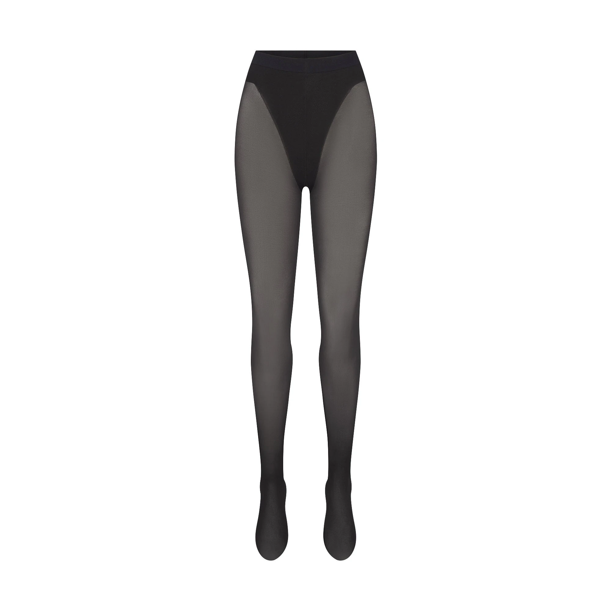 HOSIERY SHAPING BUTT LIFTING TIGHTS | ONYX (HOSIERY) FLAT ON A WHITE BACKGROUND | FLT