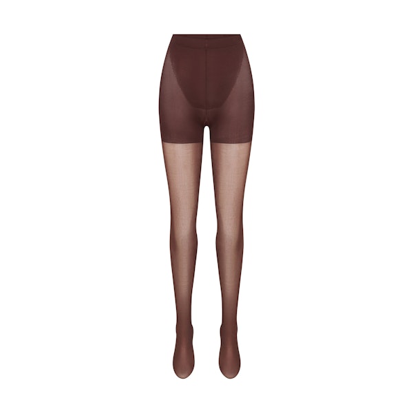 HOSIERY SHAPING TIGHTS | COCOA (HOSIERY) FLAT ON A WHITE BACKGROUND | FLT
