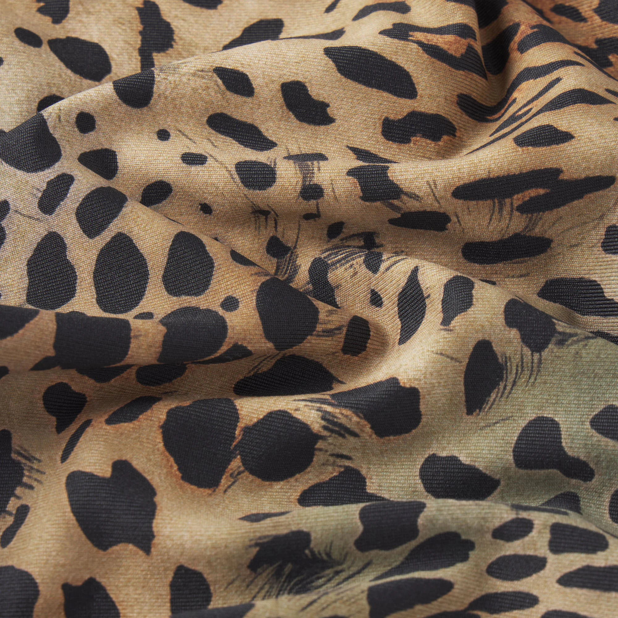 ICONIC SWIM HARDWARE TIE SIDE BIKINI BOTTOM | CHEETAH SKIN PRINT ADDITIONAL FABRIC DETAILS