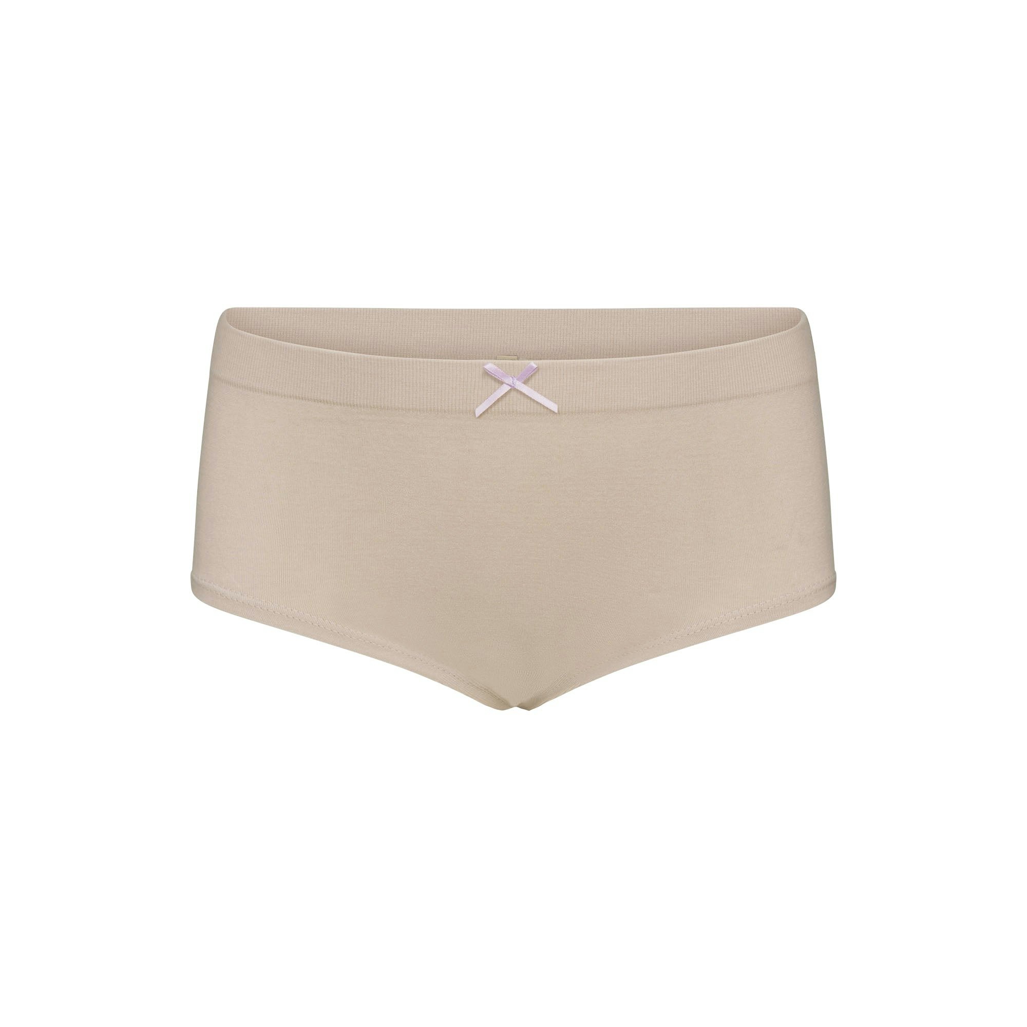 COTTON SEAMLESS GIRLS BRIEF 6-PACK | BALLET WIND MULTI FLAT ON A WHITE BACKGROUND