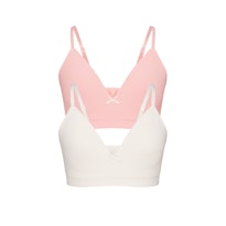 COTTON SEAMLESS JUNIORS TRAINING BRA 2-PACK