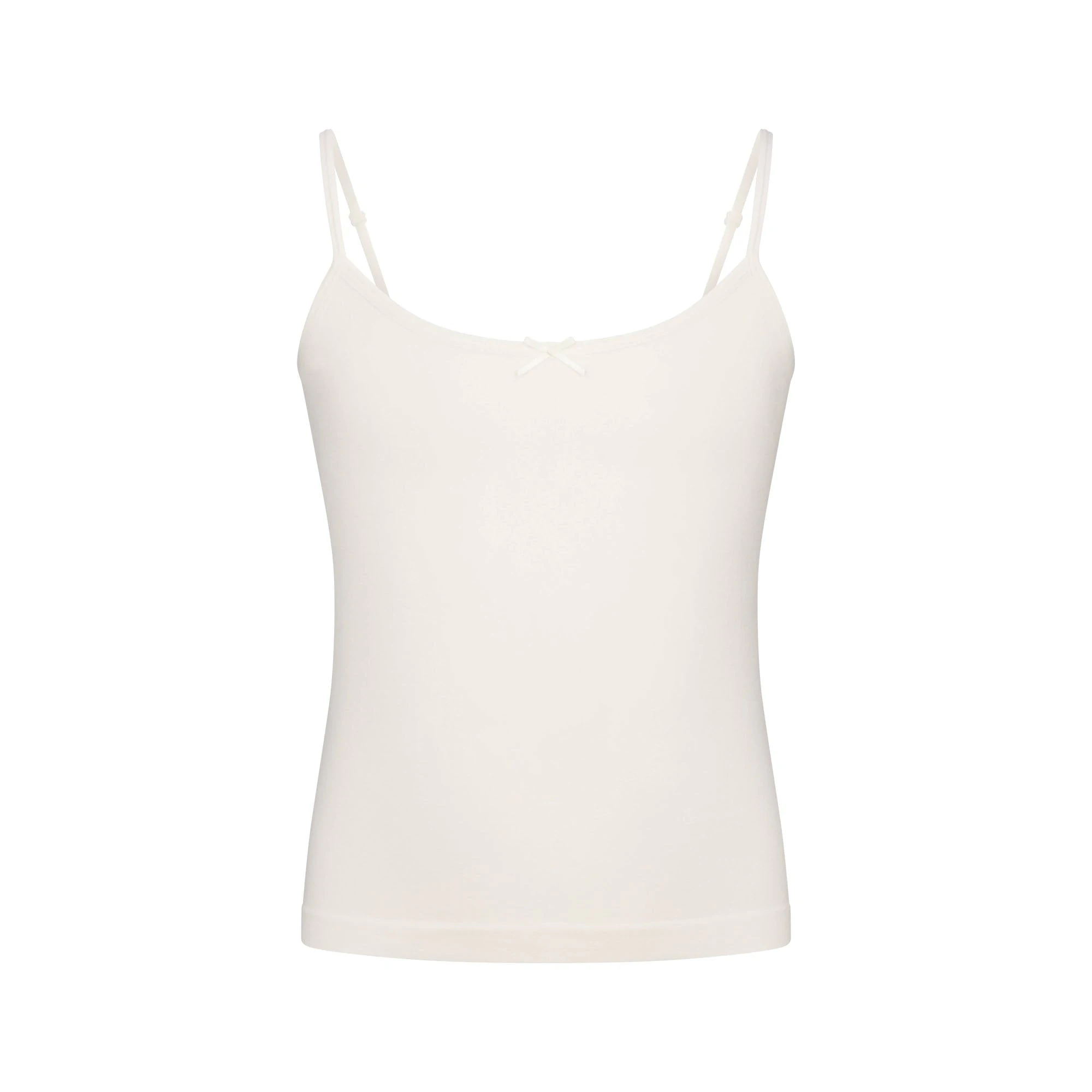 COTTON SEAMLESS GIRLS CAMI 2-PACK | MARBLE AND BALLET FLAT ON A WHITE BACKGROUND @ | FLT