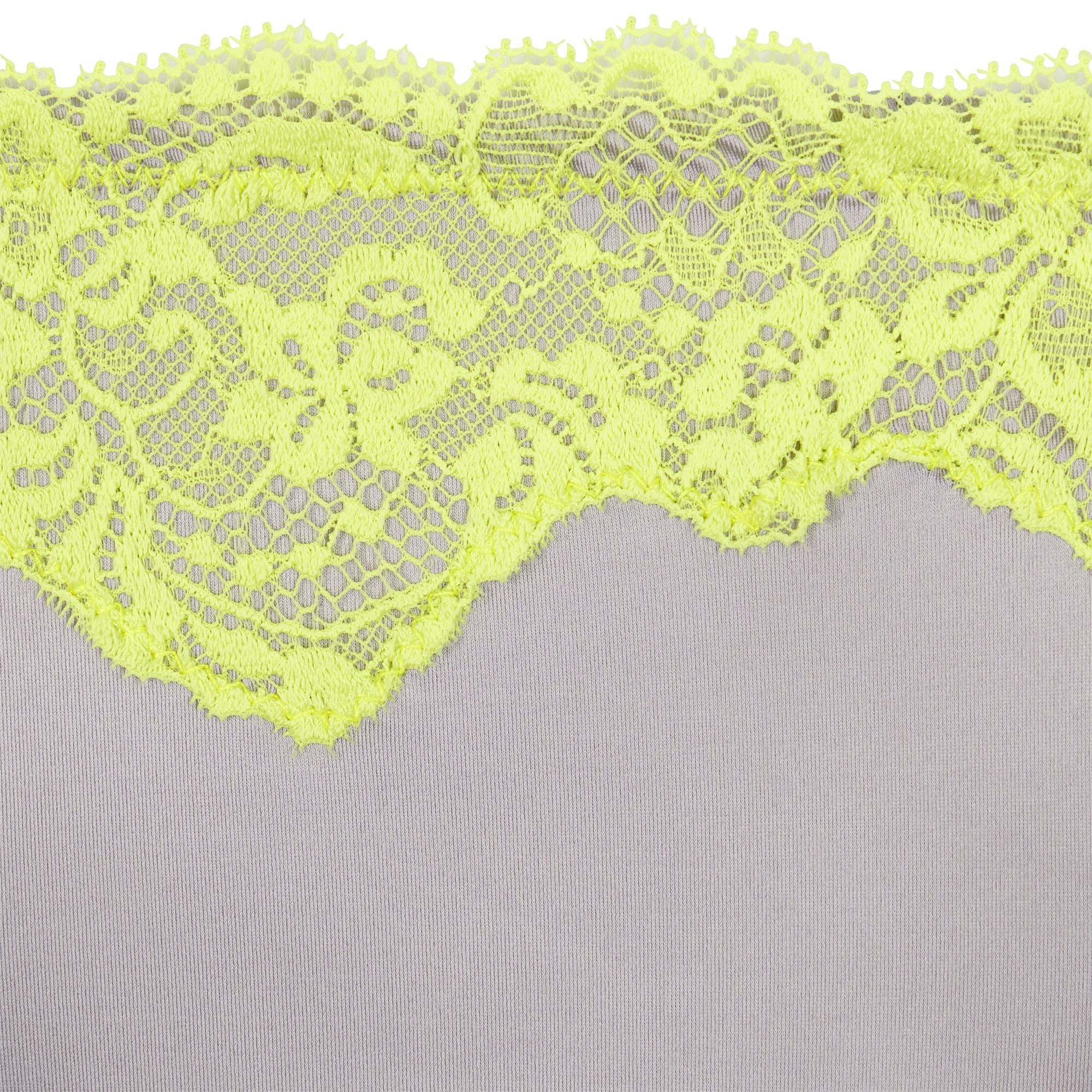 LACE SWIM BOY SHORT | CHROME ADDITIONAL FABRIC DETAILS