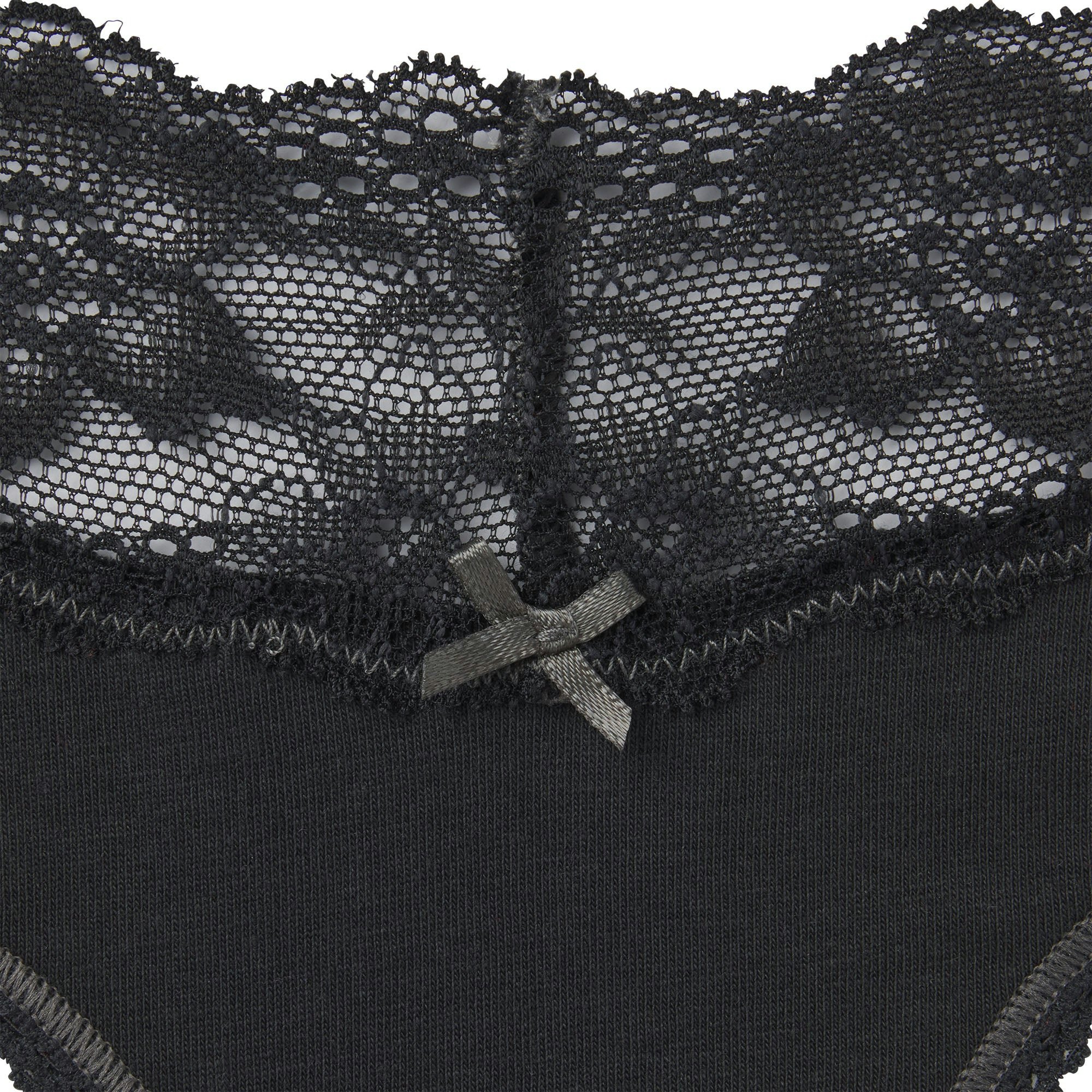 LIGHTWEIGHT COTTON LACE WIDE THONG | SOOT TONAL ADDITIONAL FABRIC DETAILS