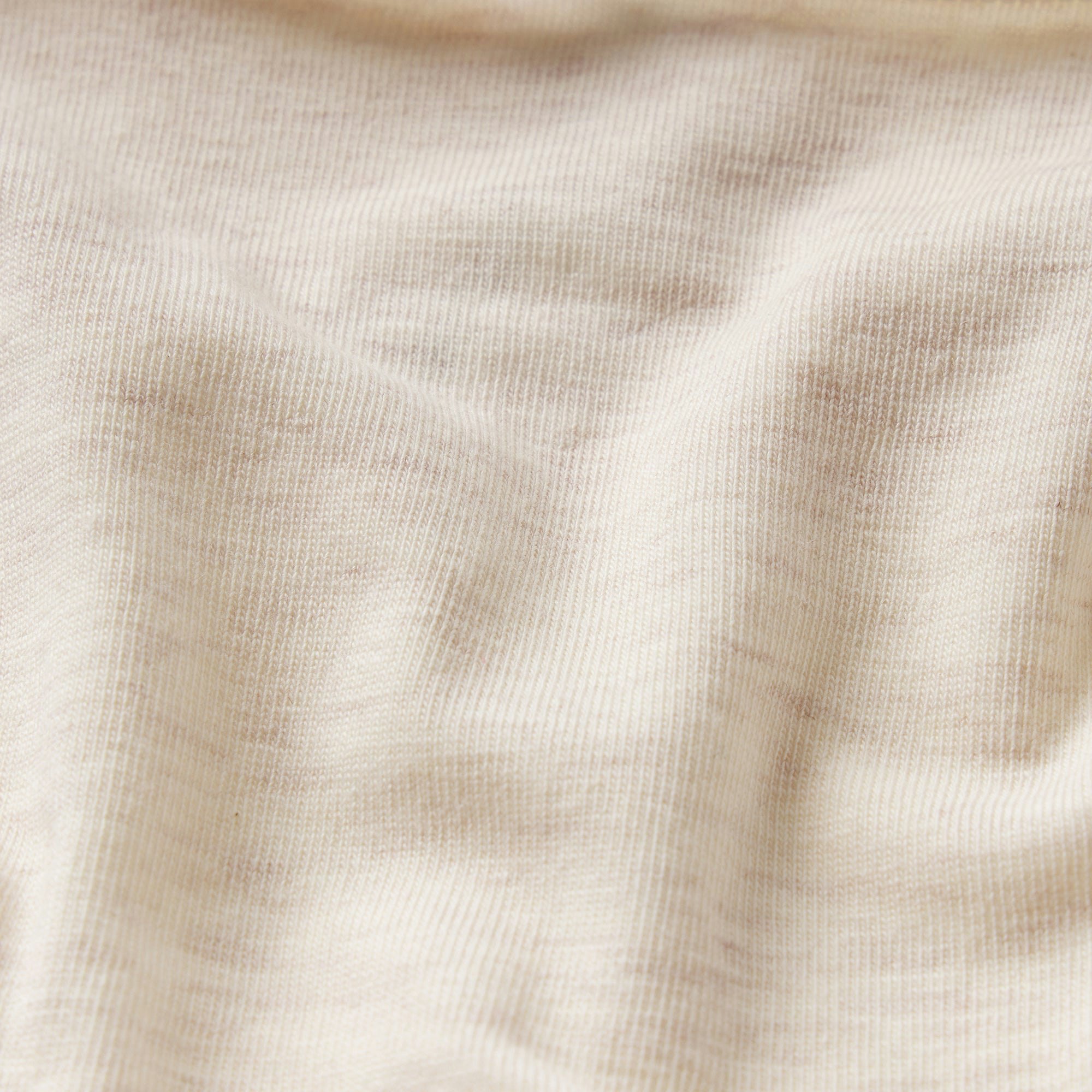LIGHTWEIGHT COTTON THONG | OATMEAL HEATHER ADDITIONAL FABRIC DETAILS
