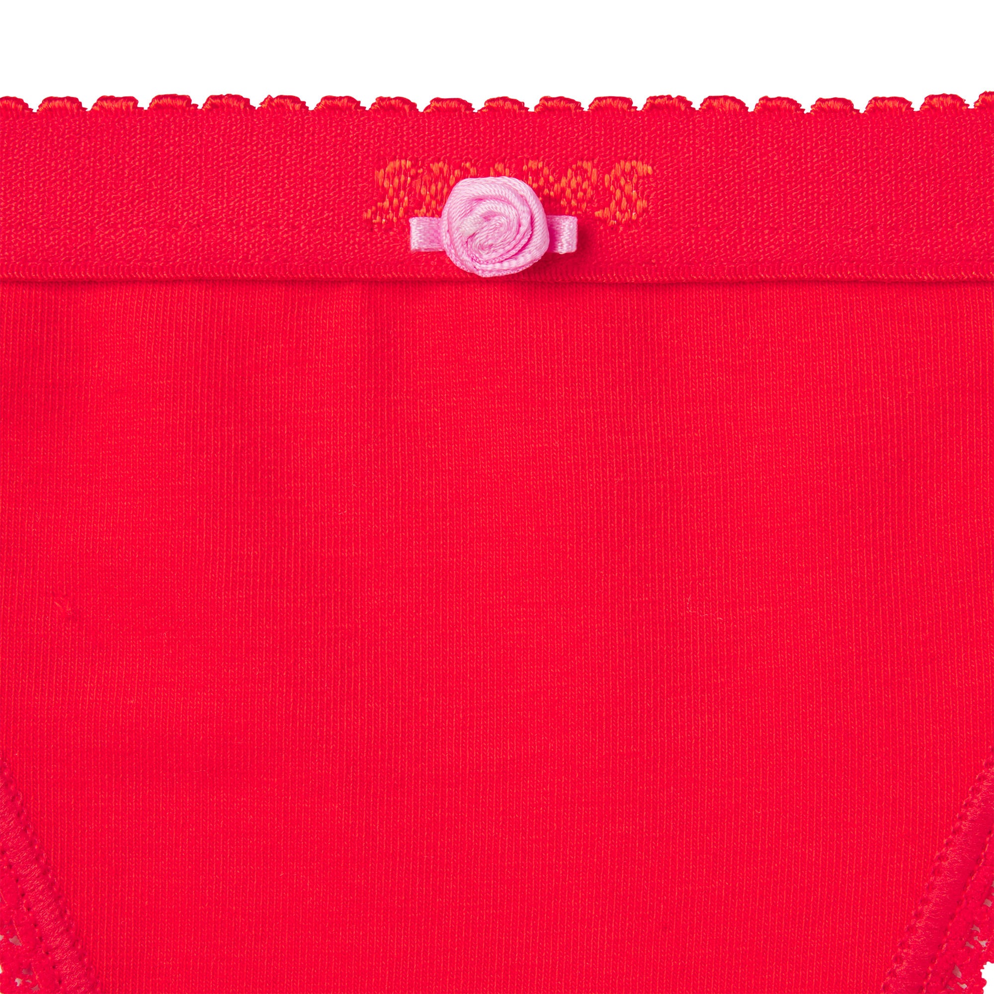 LIGHTWEIGHT COTTON LOGO PICOT THONG | RUBY TONAL | SKIMS