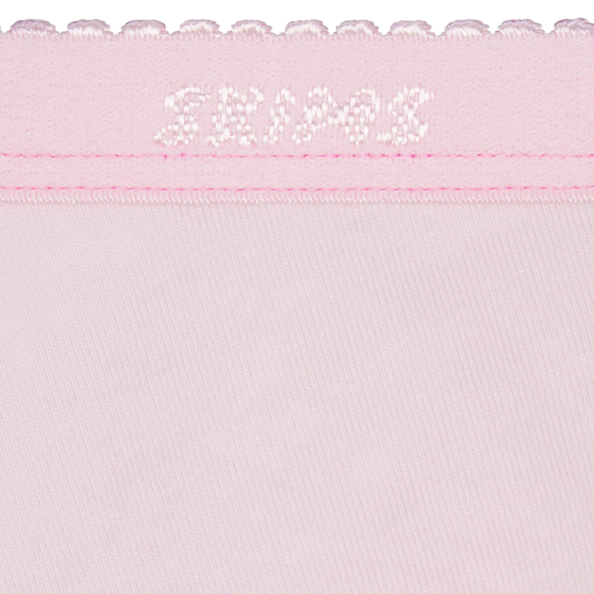 LIGHTWEIGHT COTTON PICOT LOGO THONG | CHERRY BLOSSOM ADDITIONAL FABRIC DETAILS