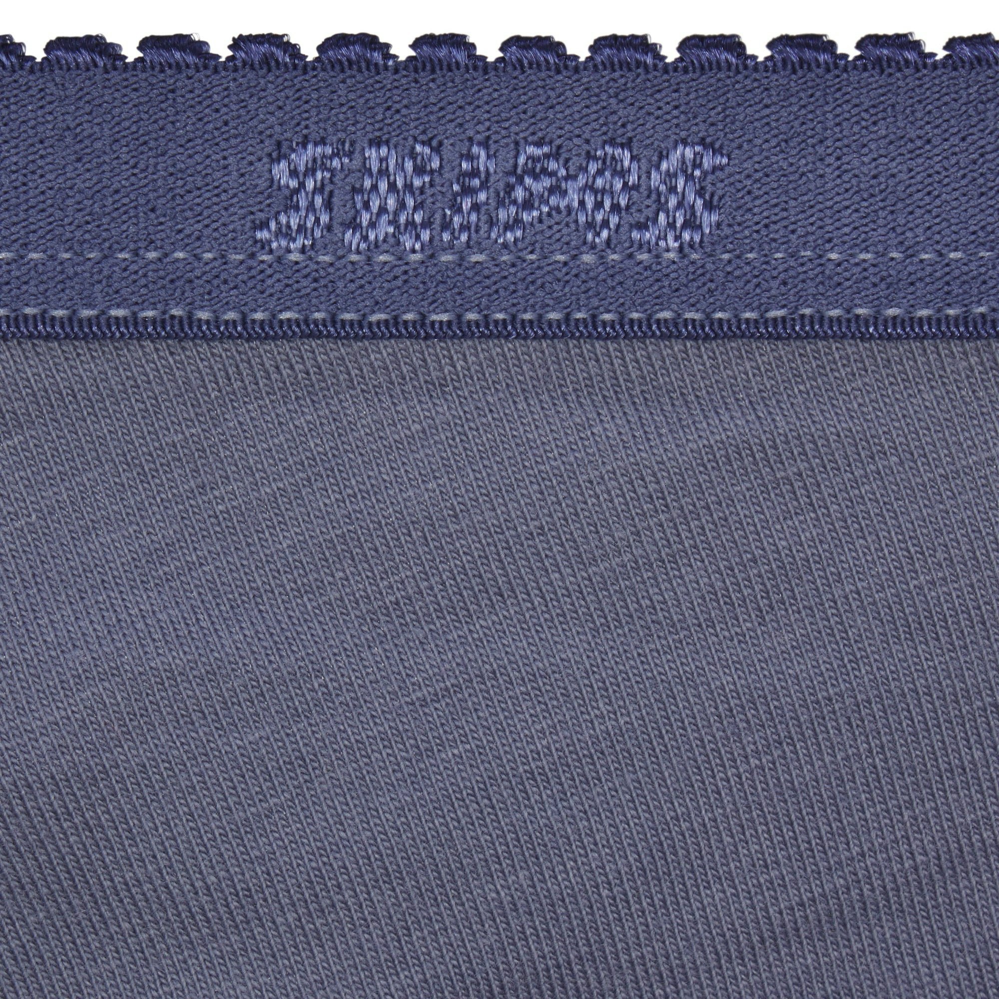 LIGHTWEIGHT COTTON PICOT LOGO HIPSTER | STEEL BLUE ADDITIONAL FABRIC DETAILS