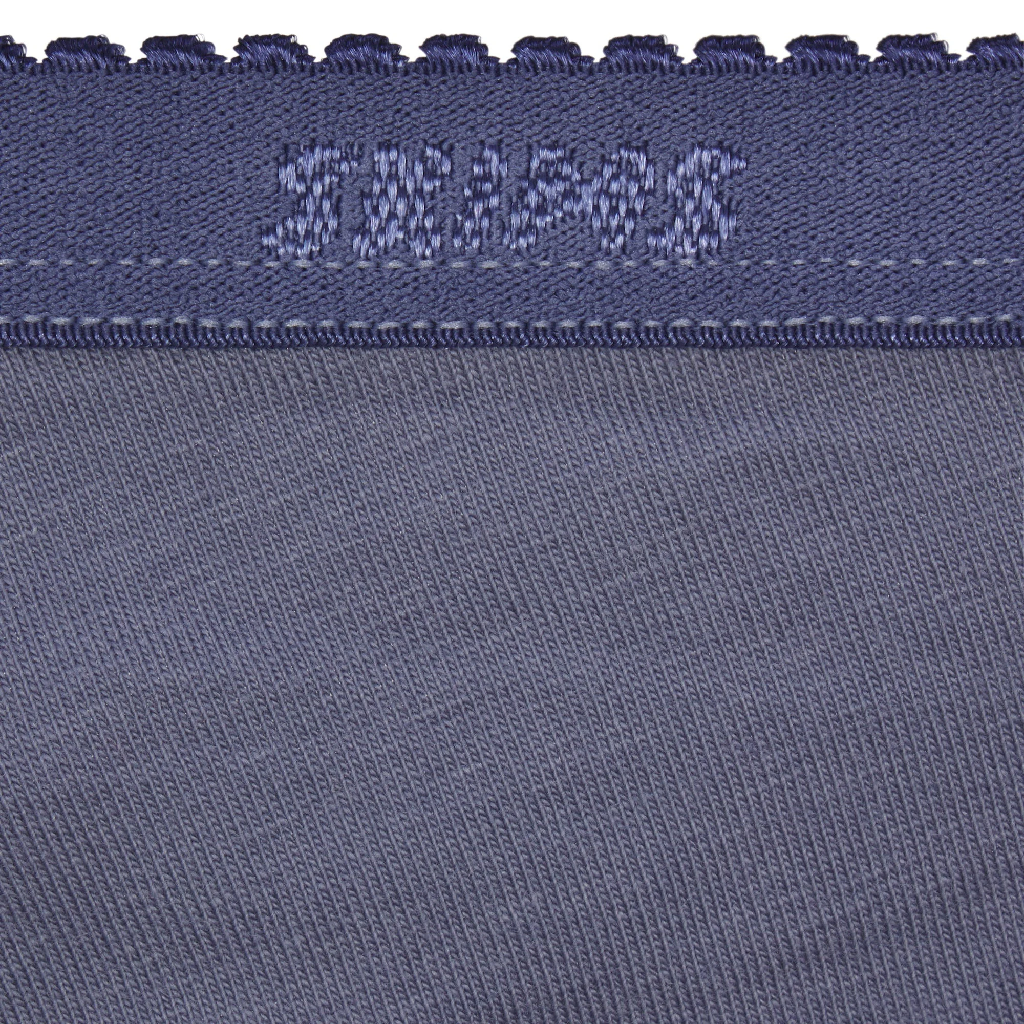 LIGHTWEIGHT COTTON PICOT LOGO HIPSTER | STEEL BLUE ADDITIONAL FABRIC DETAILS