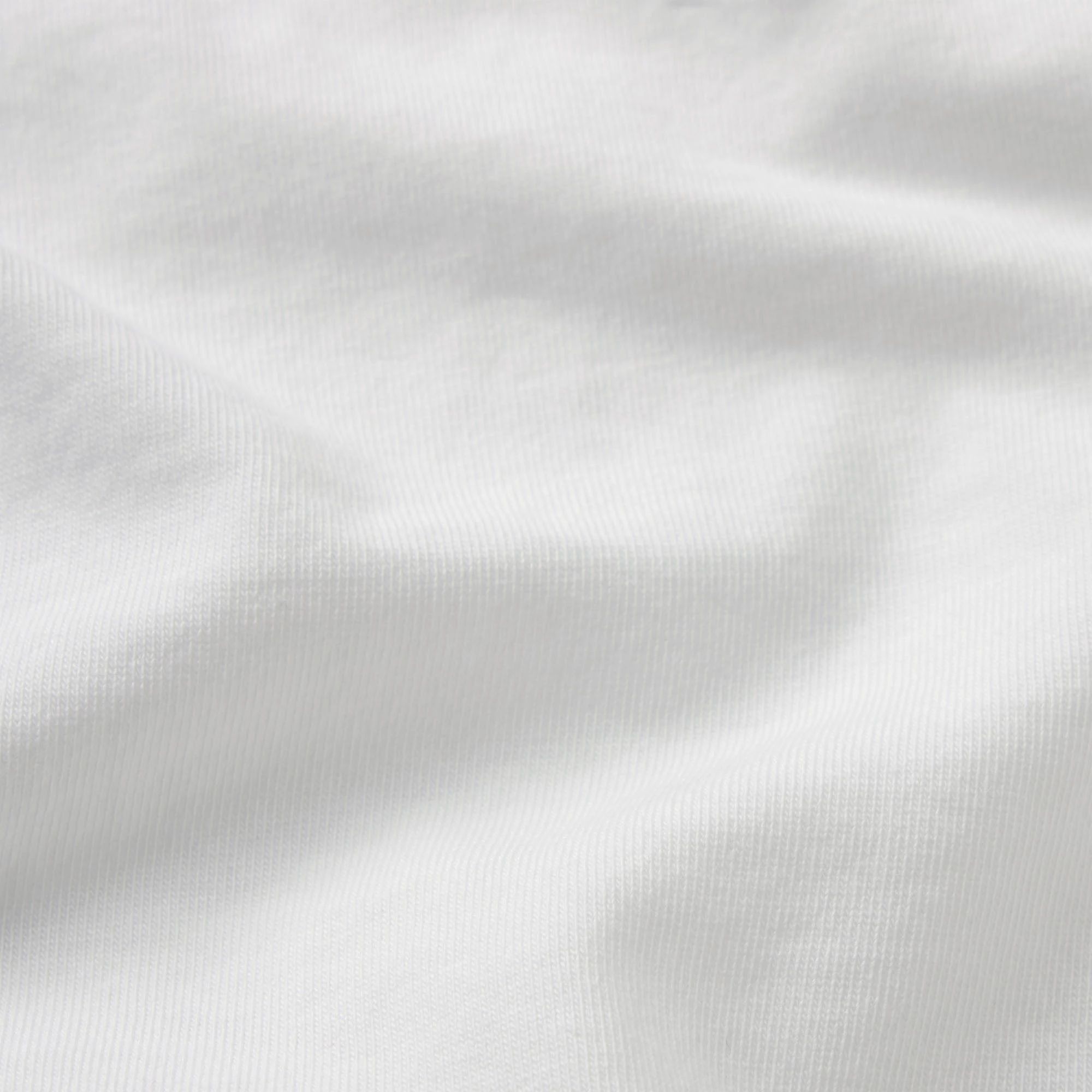 LIGHTWEIGHT COTTON LOGO PICOT SCOOP BRALETTE | SNOW ON A MODEL FRONT VIEW @ | FOCUS: 0.0, 1.0, 0.9