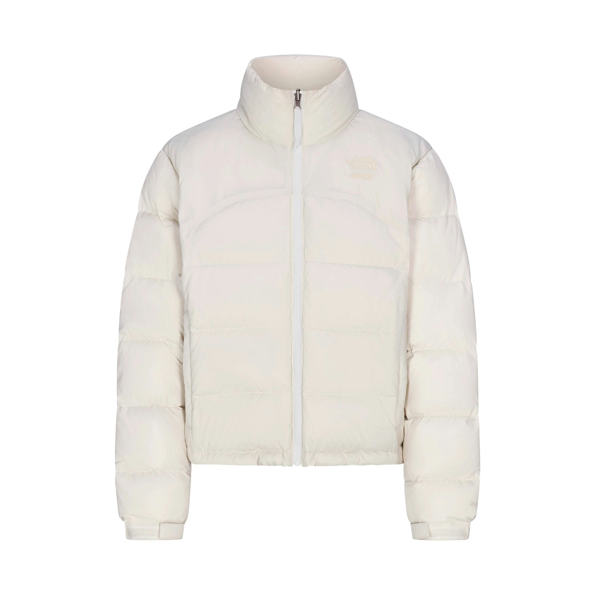 THE NORTH FACE X SKIMS 2000 RETRO NUPTSE JACKET | BONE FLAT ON A WHITE BACKGROUND | FLT