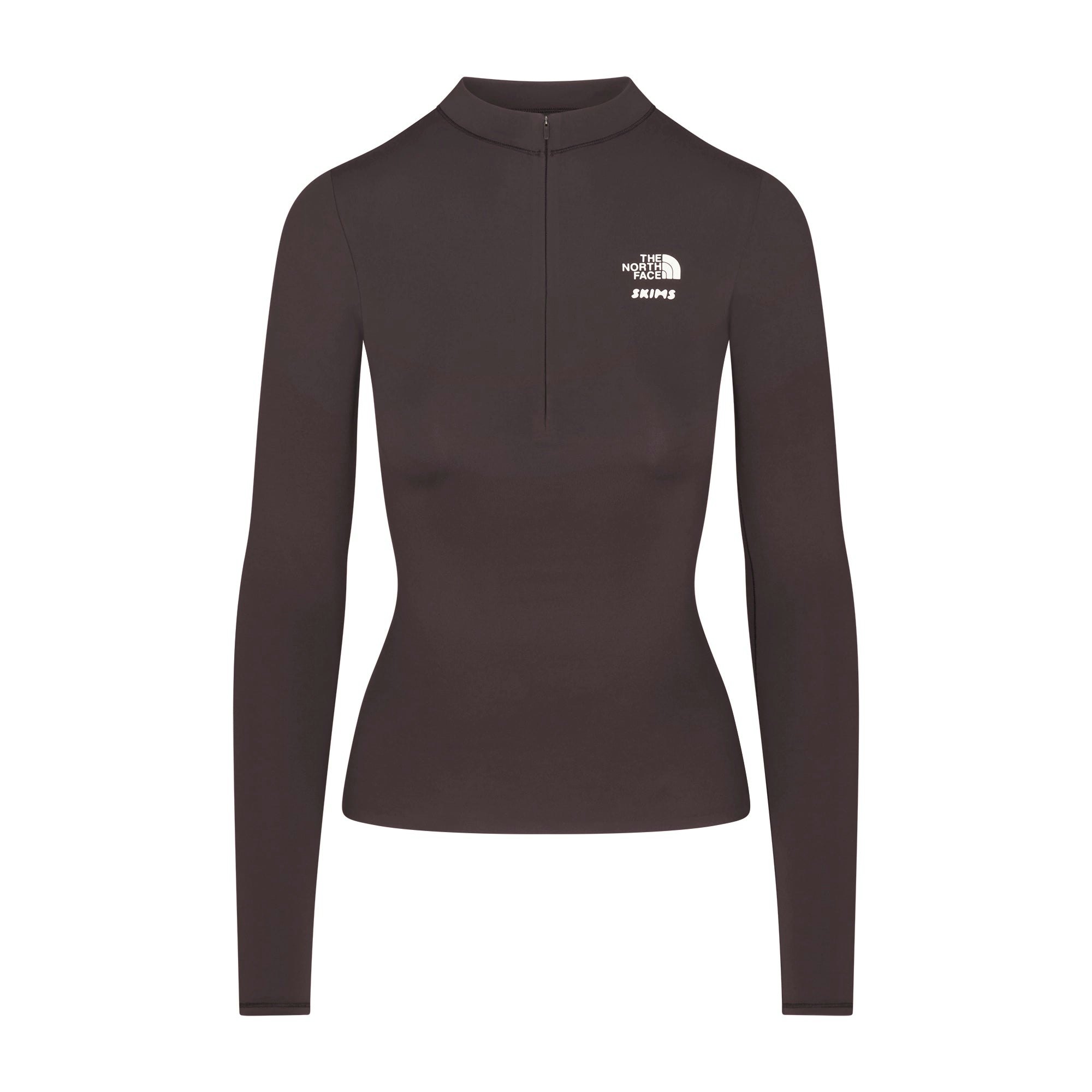 THE NORTH FACE X SKIMS REFINA LONG SLEEVE TOP | PHOENIX FLAT ON A WHITE BACKGROUND | FLT