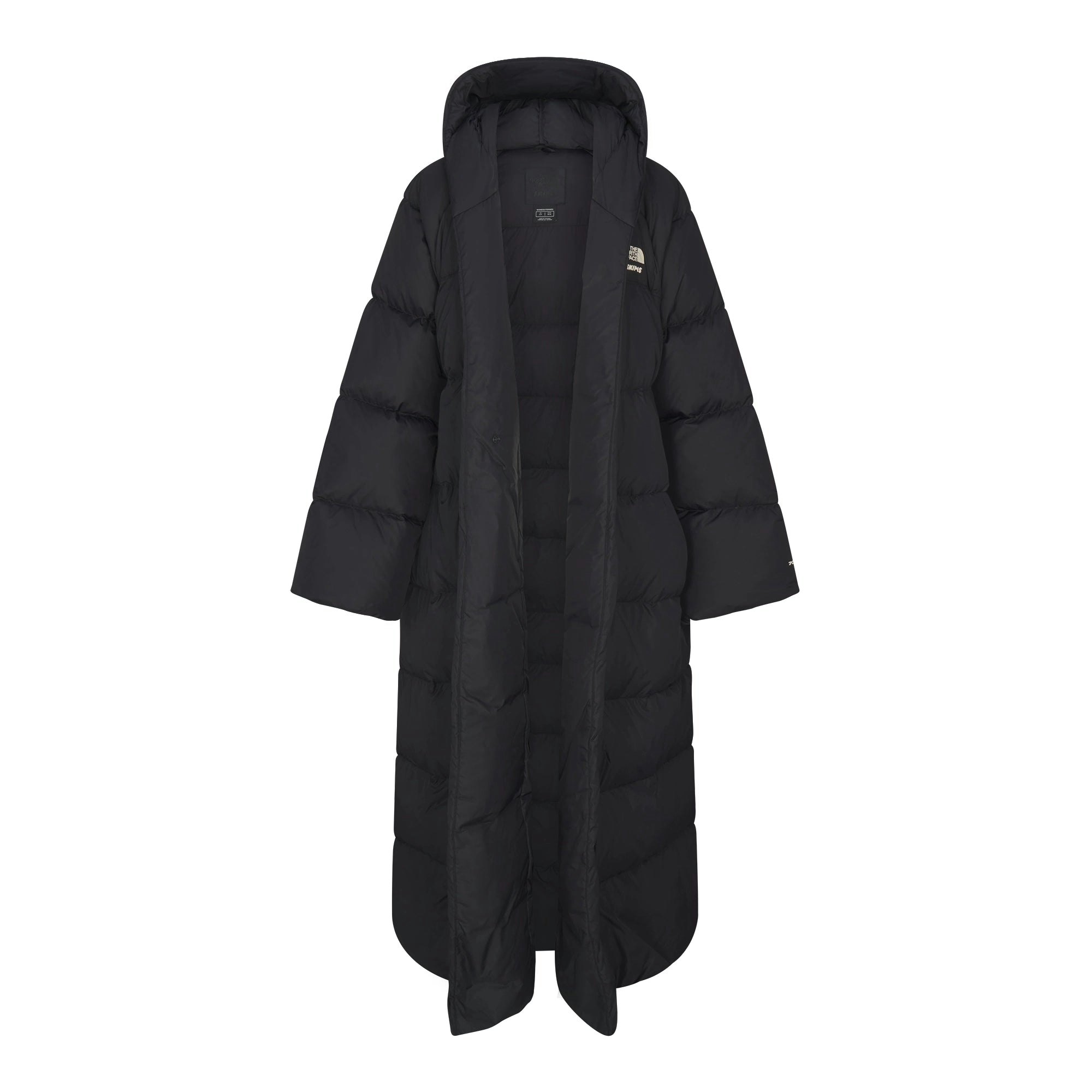 THE NORTH FACE X SKIMS NUPTSE WRAP PARKA | ONYX ADDITIONAL FABRIC DETAILS