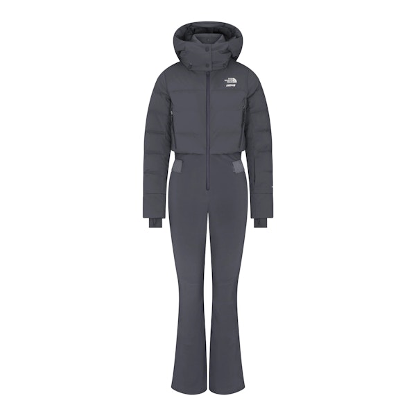 THE NORTH FACE X SKIMS OFF THE CLOCK ONE PIECE | GUNMETAL FLAT ON A WHITE BACKGROUND | FLT