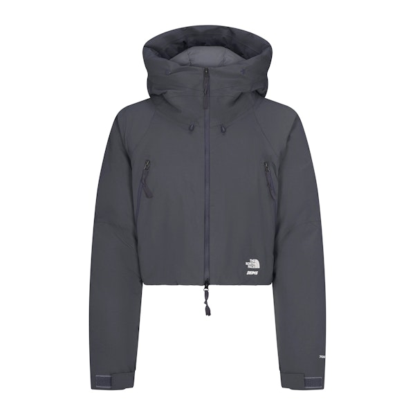 THE NORTH FACE X SKIMS INSULATED SHELL JACKET | GUNMETAL FLAT ON A WHITE BACKGROUND | FLT